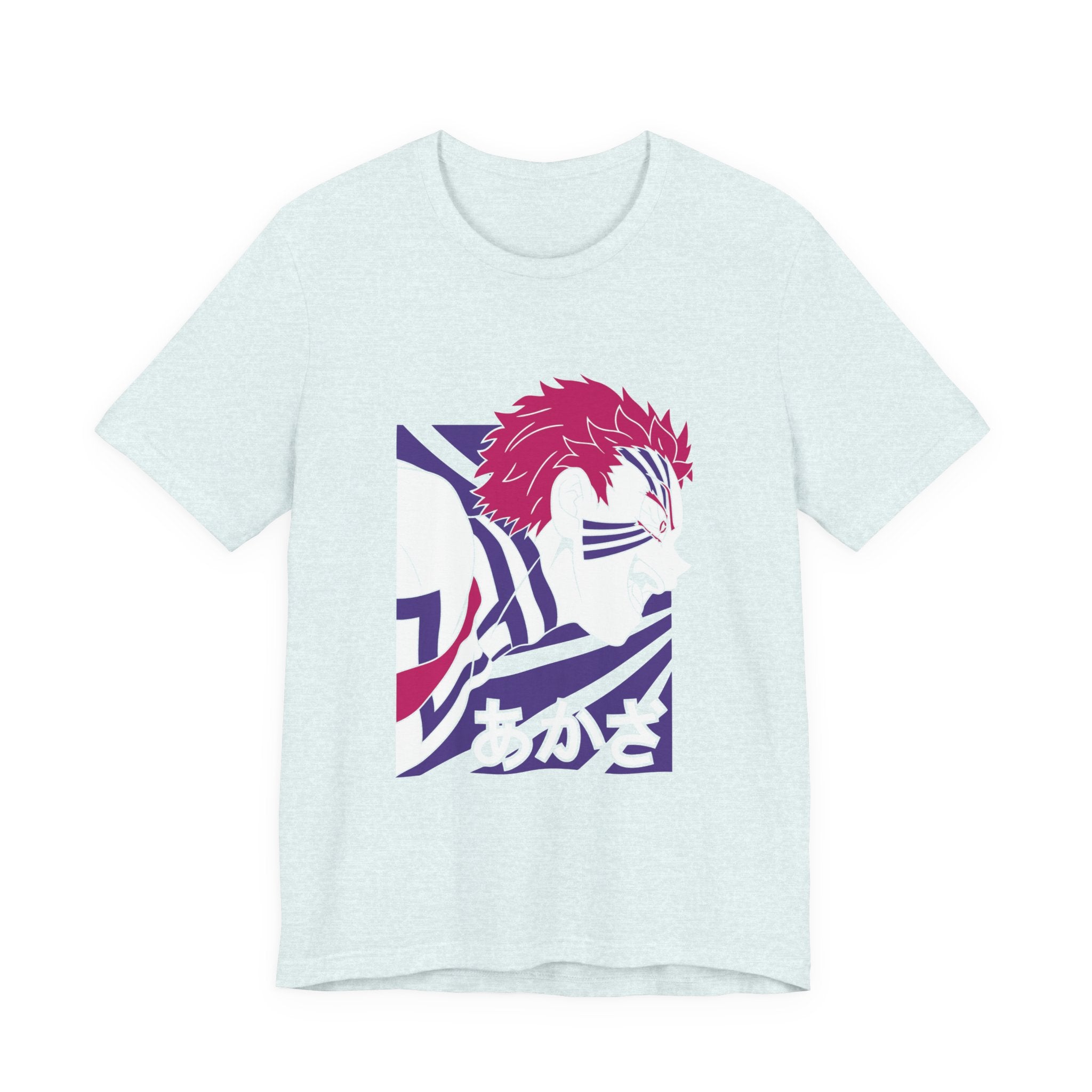 Anime Tiger Face T‑Shirt — Stylized Red & Purple Graphic Tee