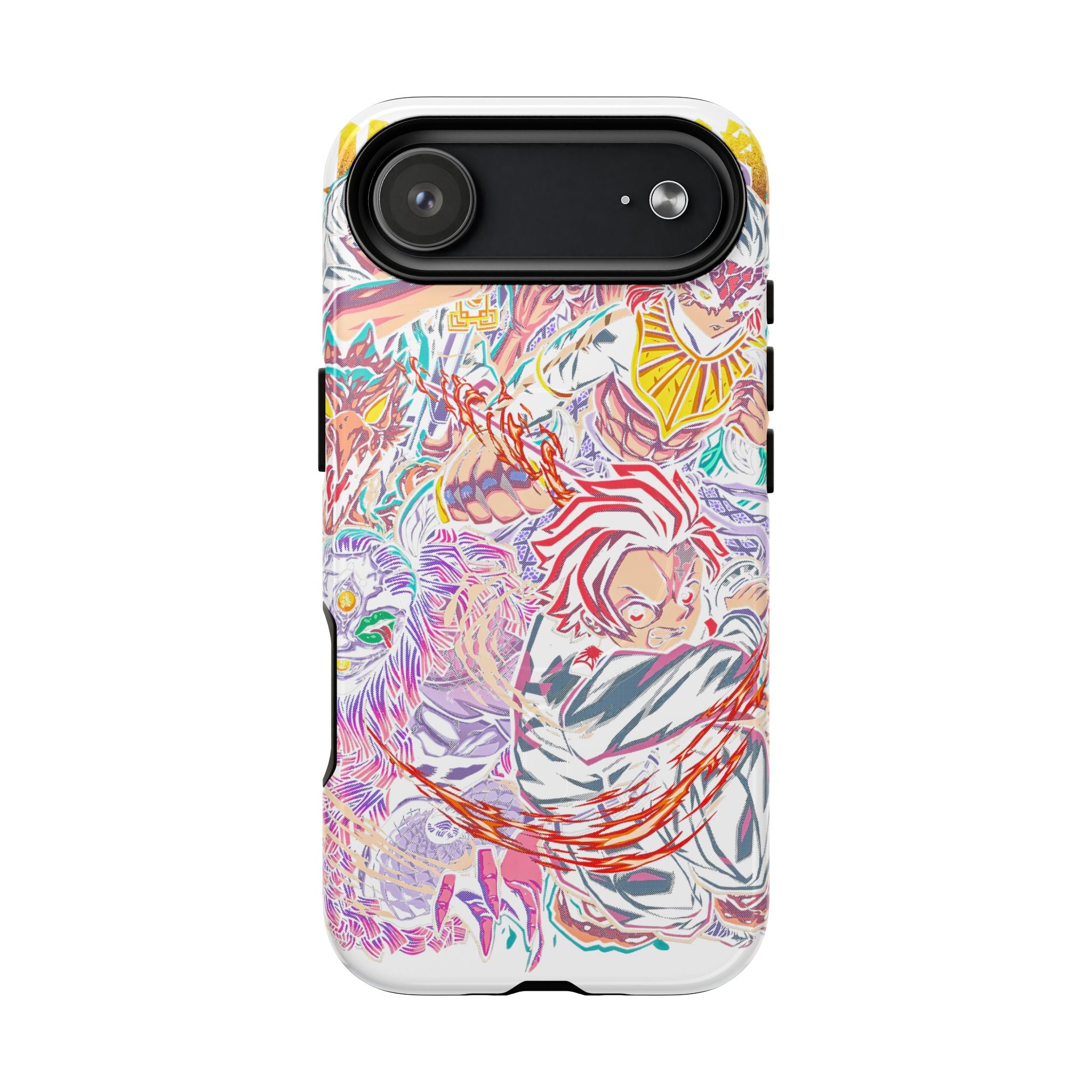 Anime Battle Phone Case — Colorful Demon Slayer Collage Magnetic Case
