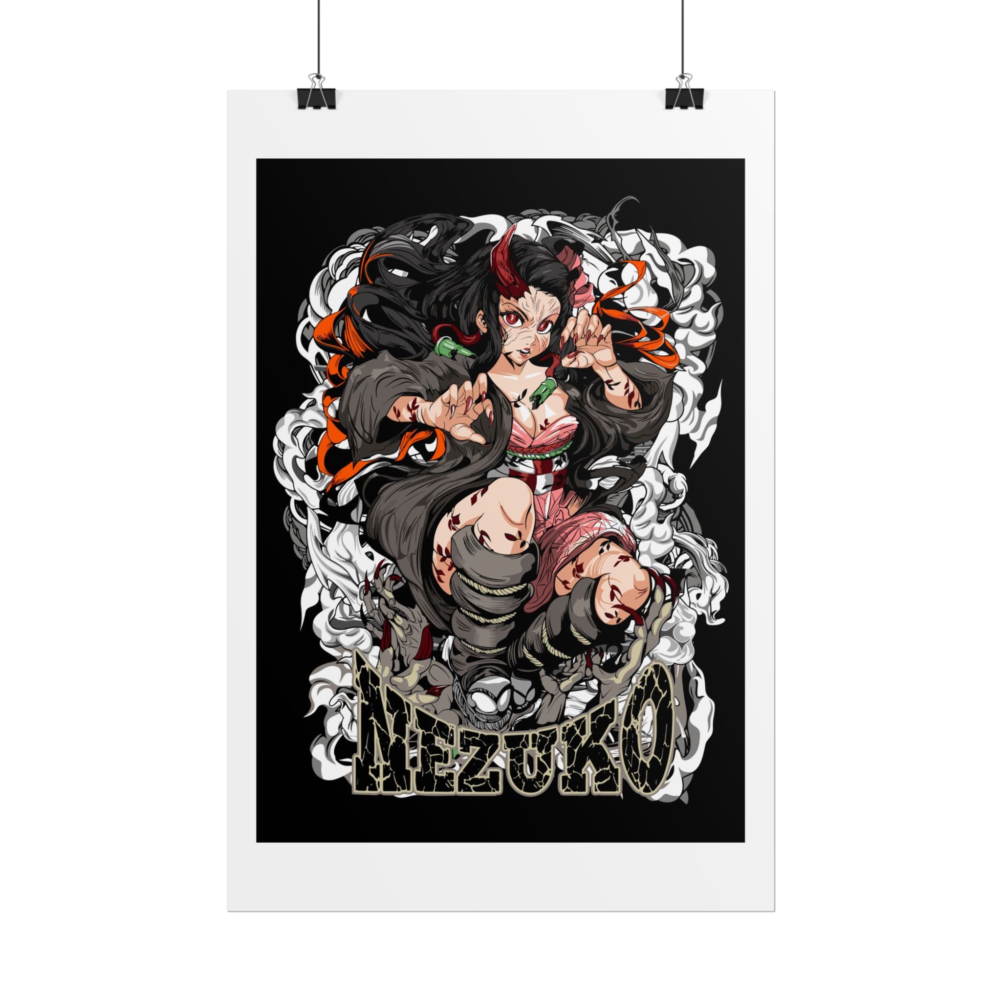 Nezuko Demon Girl Anime Poster — Rolled Collectible Wall Art