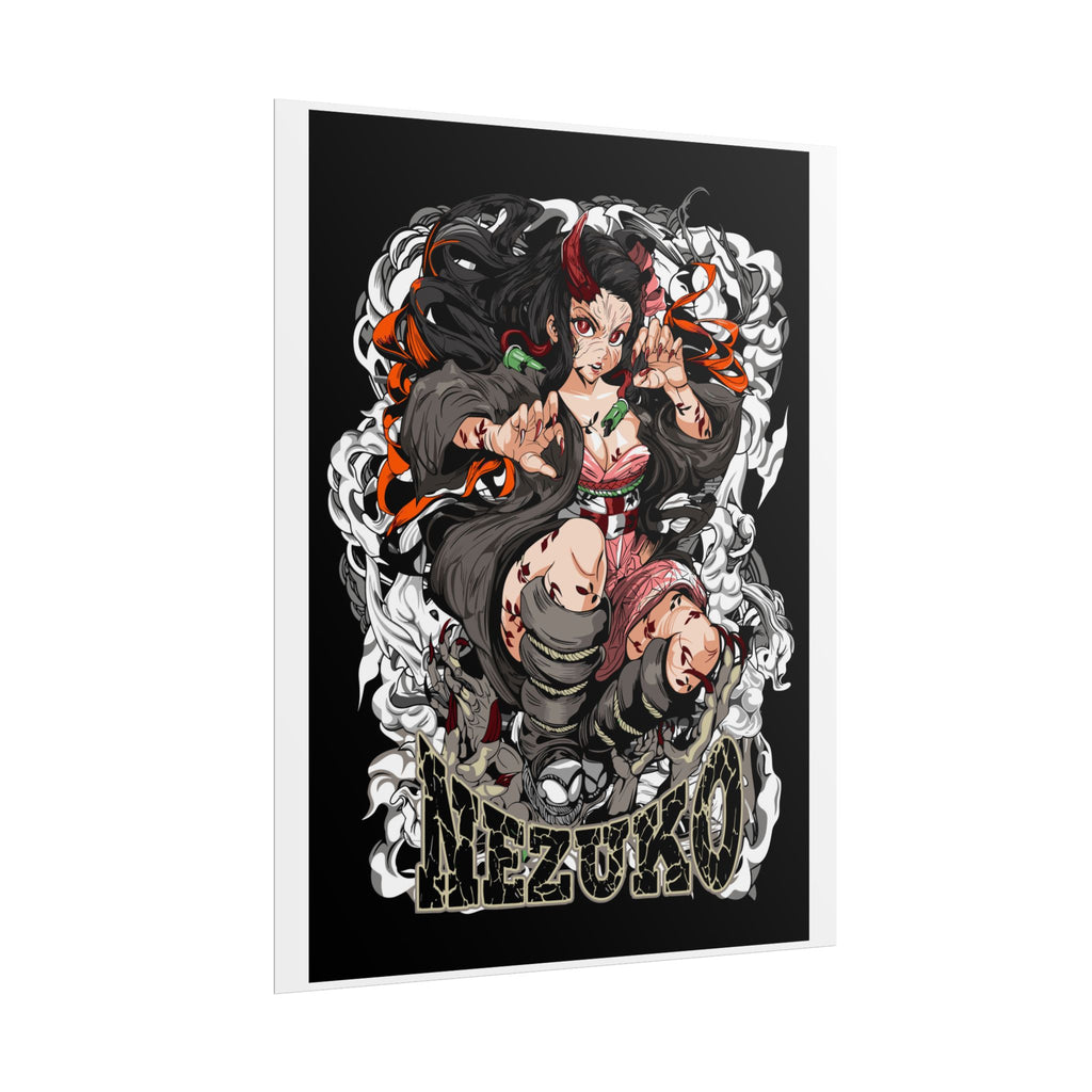 Nezuko Demon Girl Anime Poster — Rolled Collectible Wall Art
