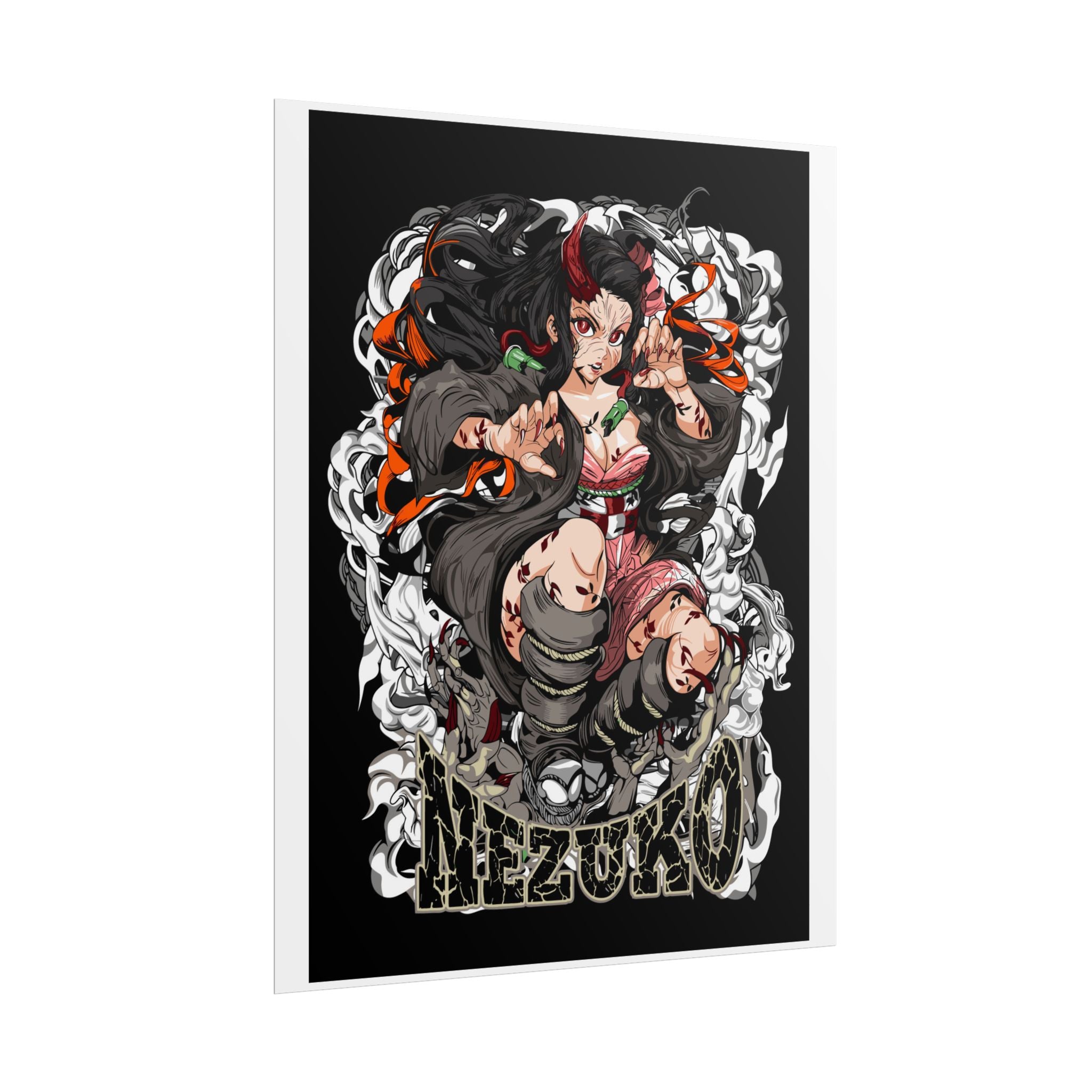 Nezuko Demon Girl Anime Poster — Rolled Collectible Wall Art