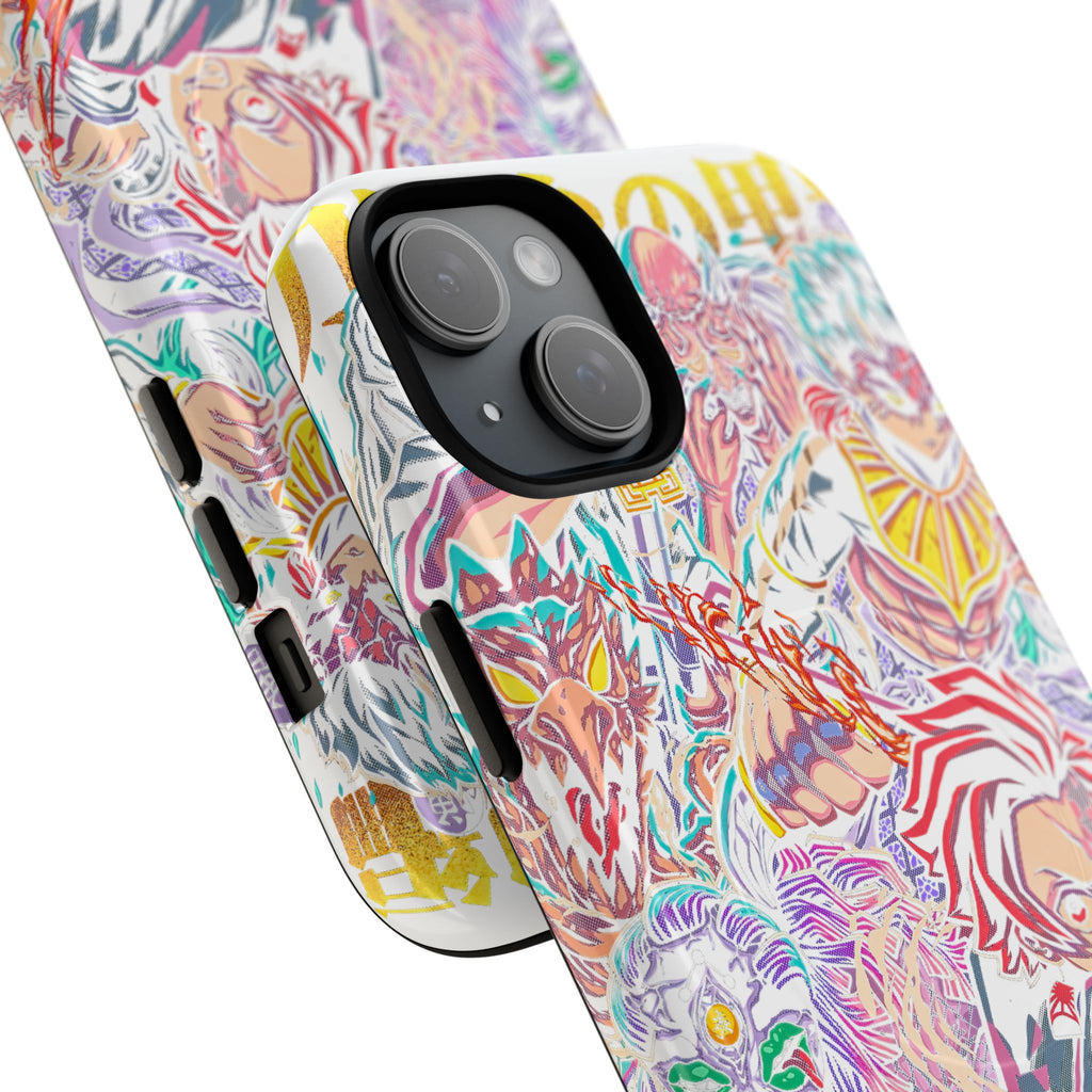 Anime Battle Phone Case — Colorful Demon Slayer Collage Magnetic Case