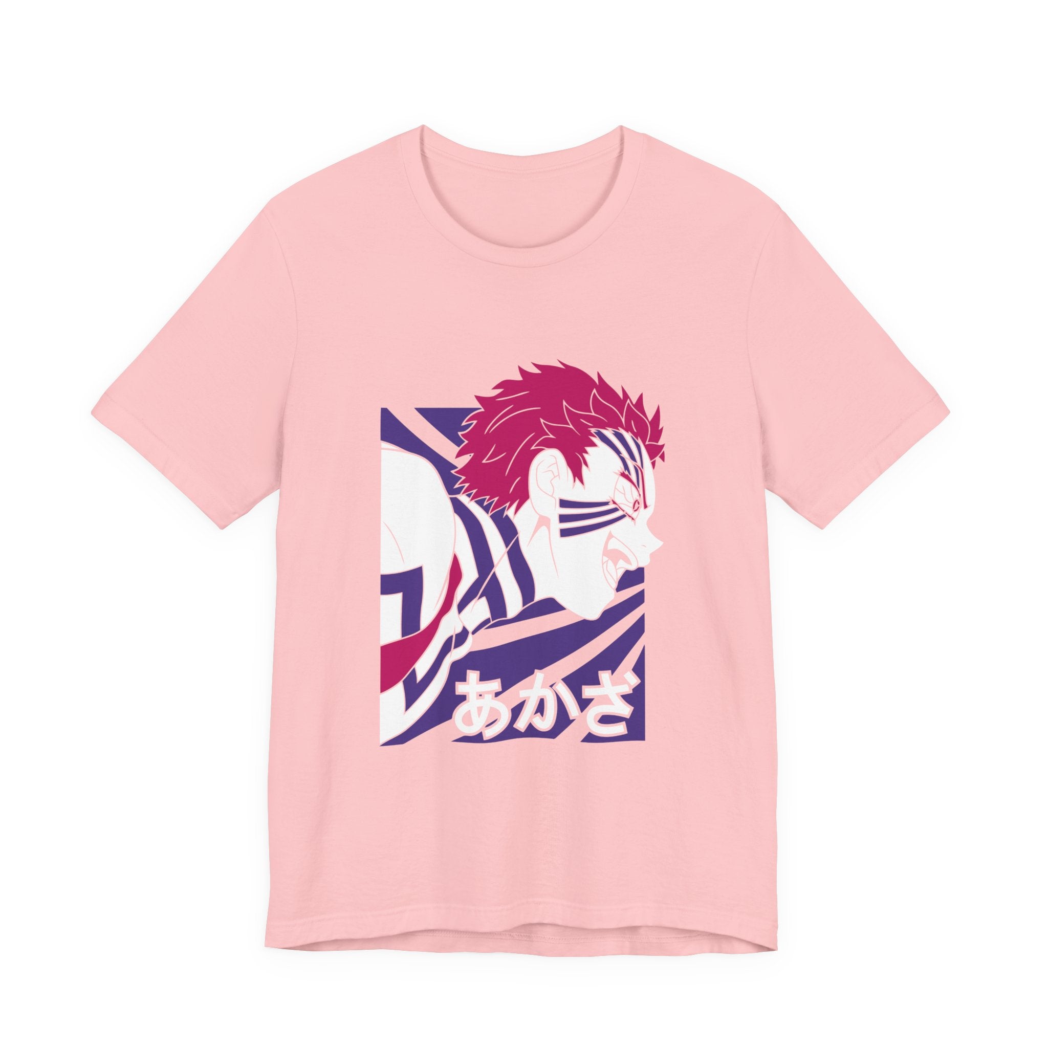 Anime Tiger Face T‑Shirt — Stylized Red & Purple Graphic Tee