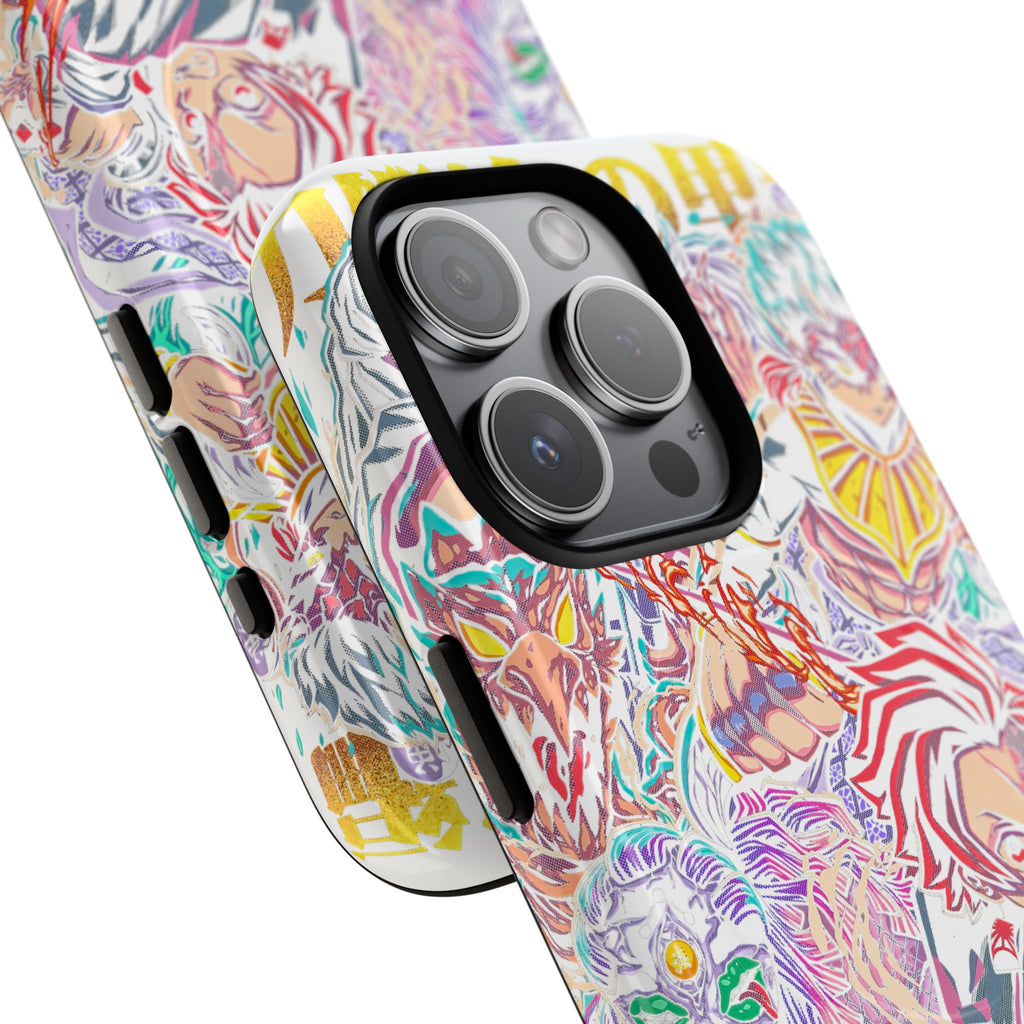 Anime Battle Phone Case — Colorful Demon Slayer Collage Magnetic Case