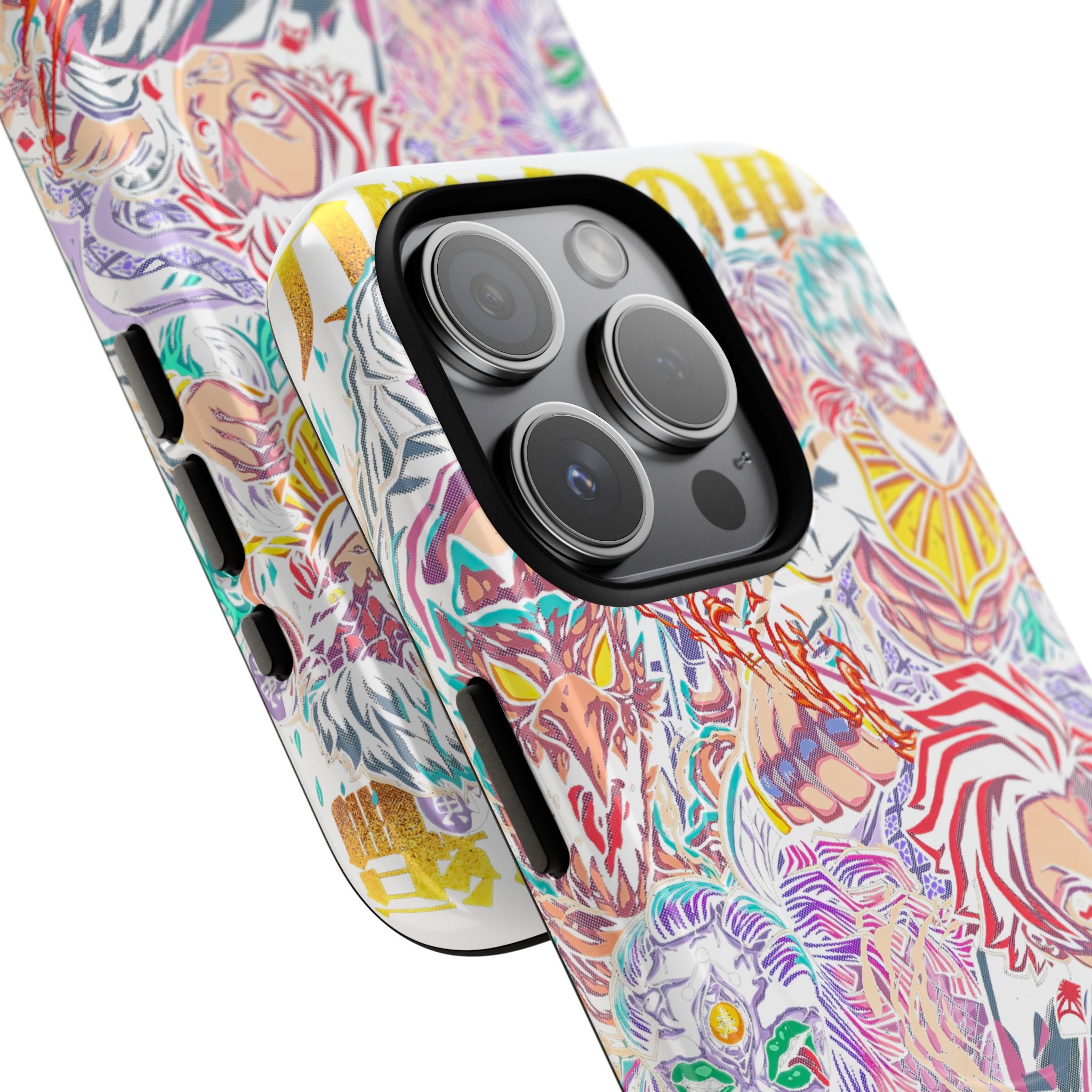 Anime Battle Phone Case — Colorful Demon Slayer Collage Magnetic Case