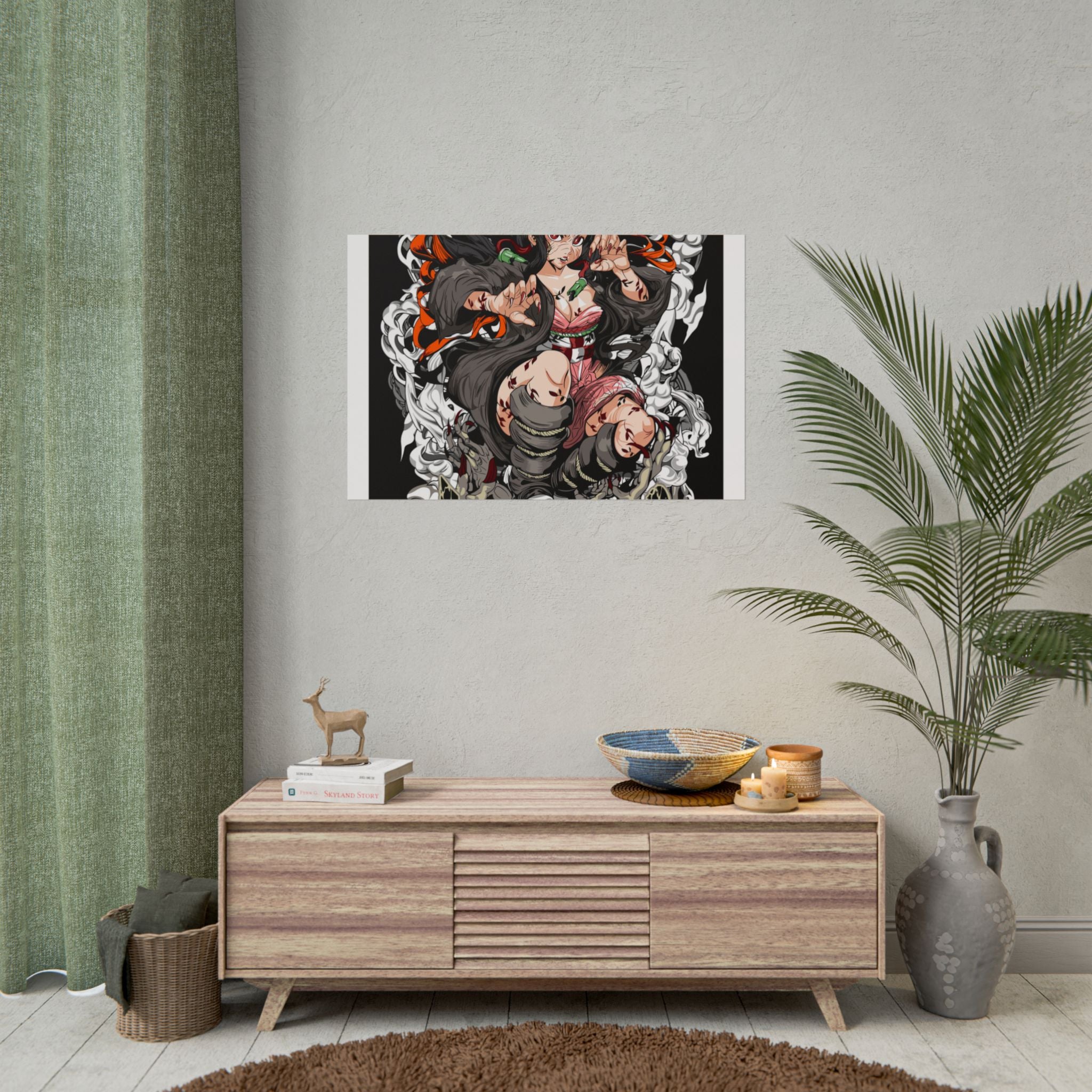 Nezuko Demon Girl Anime Poster — Rolled Collectible Wall Art