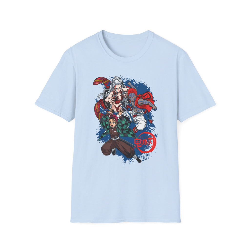 Anime Crew Graphic T-Shirt — Samurai & Fighters Illustration
