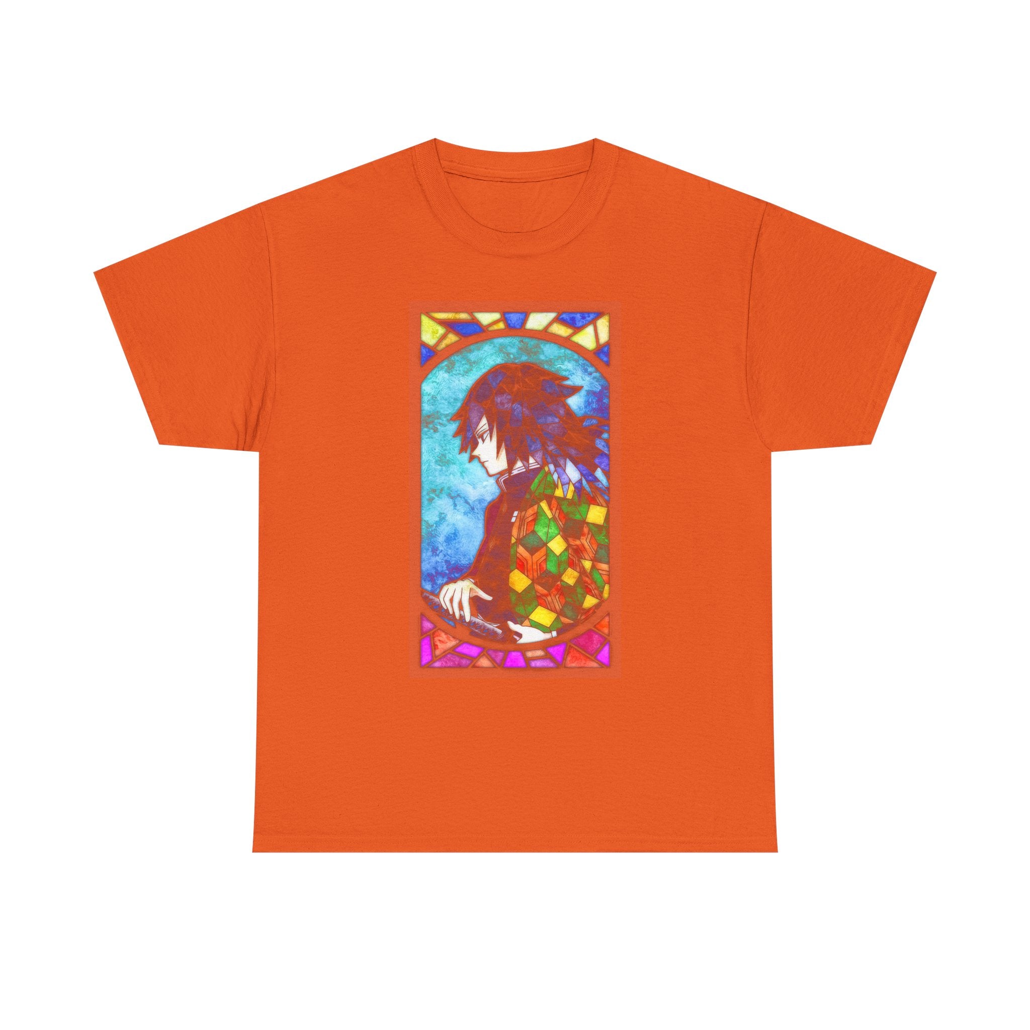 Stained Glass Owl T-Shirt — Colorful Mosaic Bird Graphic Tee