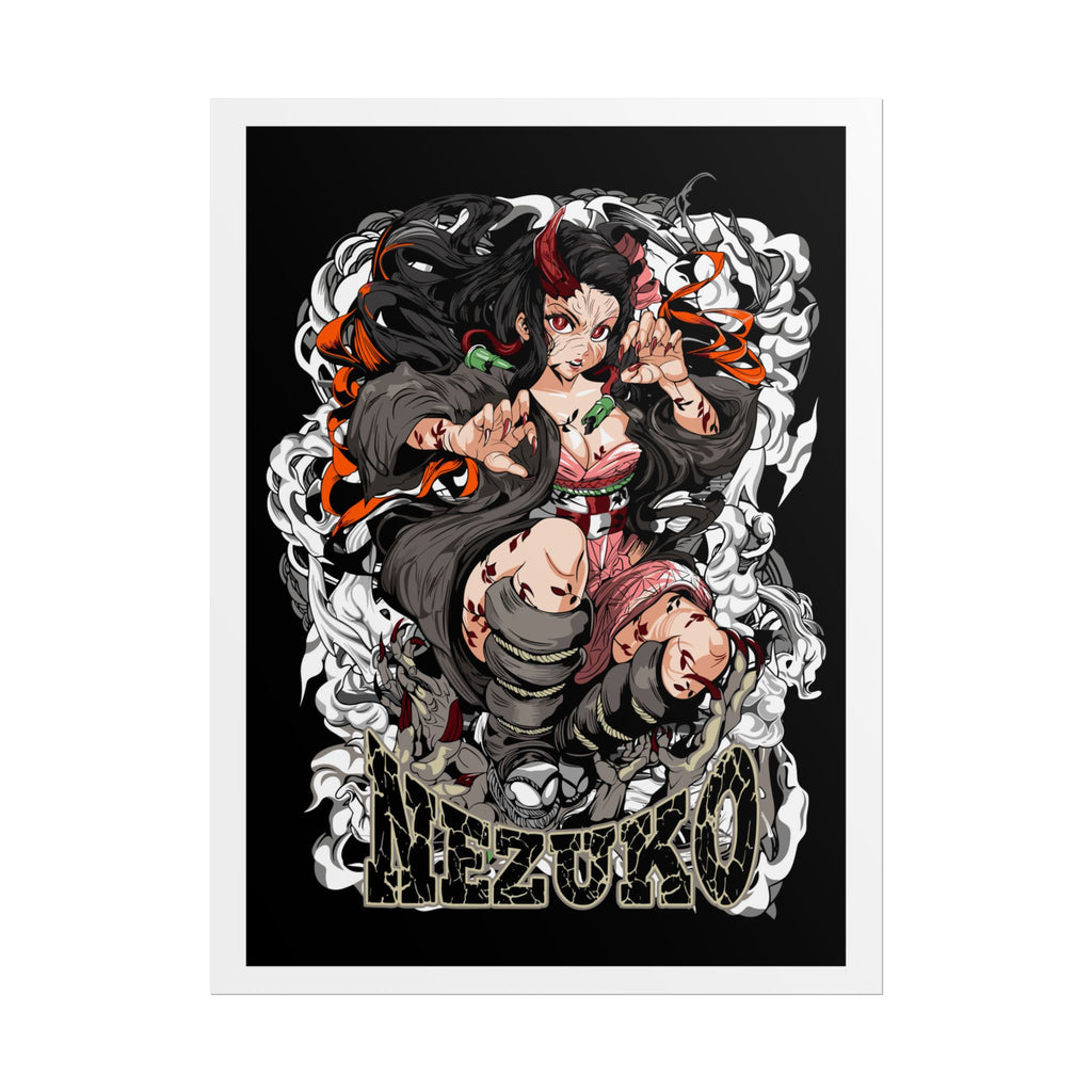 Nezuko Demon Girl Anime Poster — Rolled Collectible Wall Art