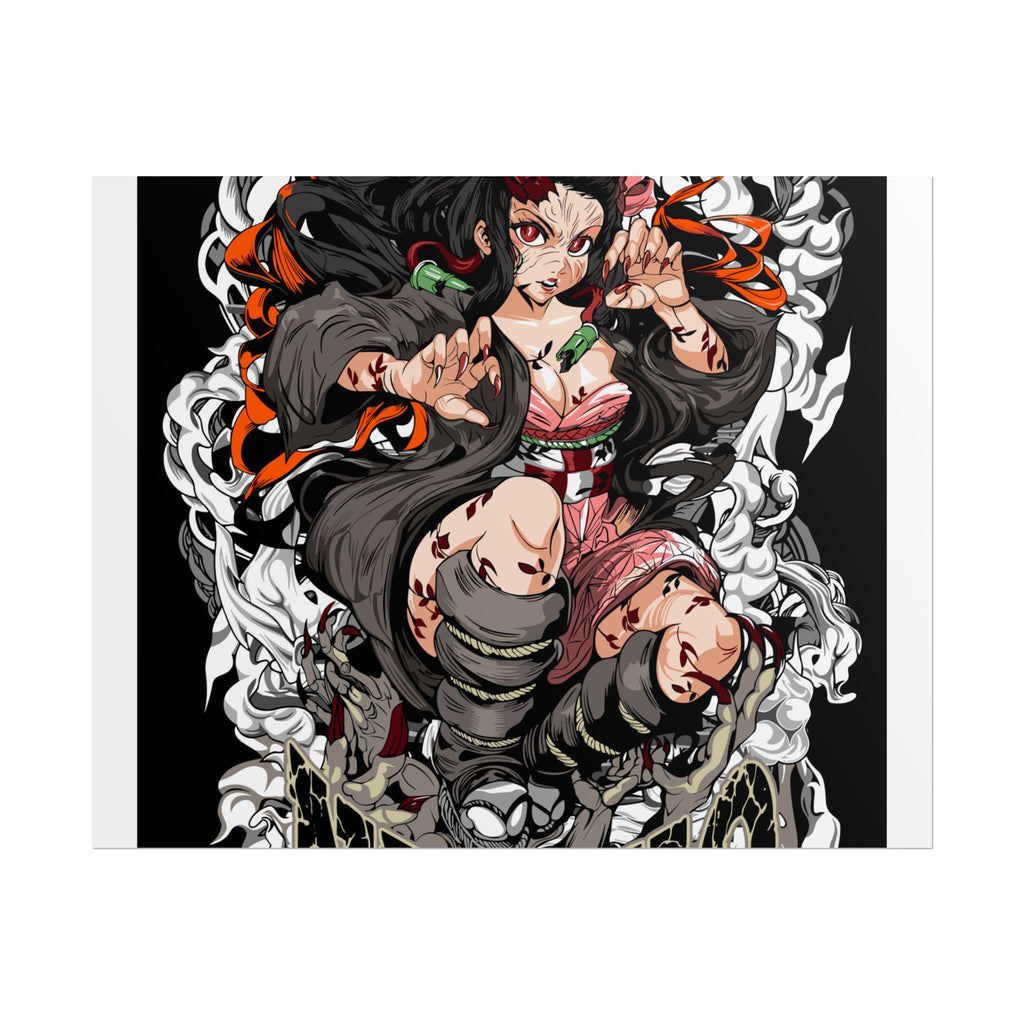 Nezuko Demon Girl Anime Poster — Rolled Collectible Wall Art