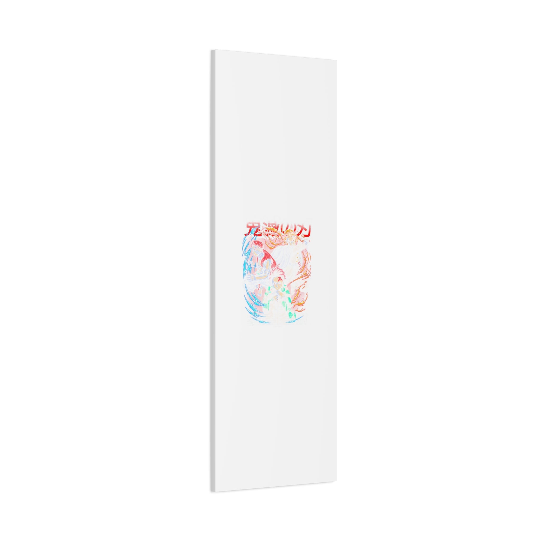 Anime Canvas Wall Art — Demon Slayer Tanjiro & Rengoku Matte Stretched Print