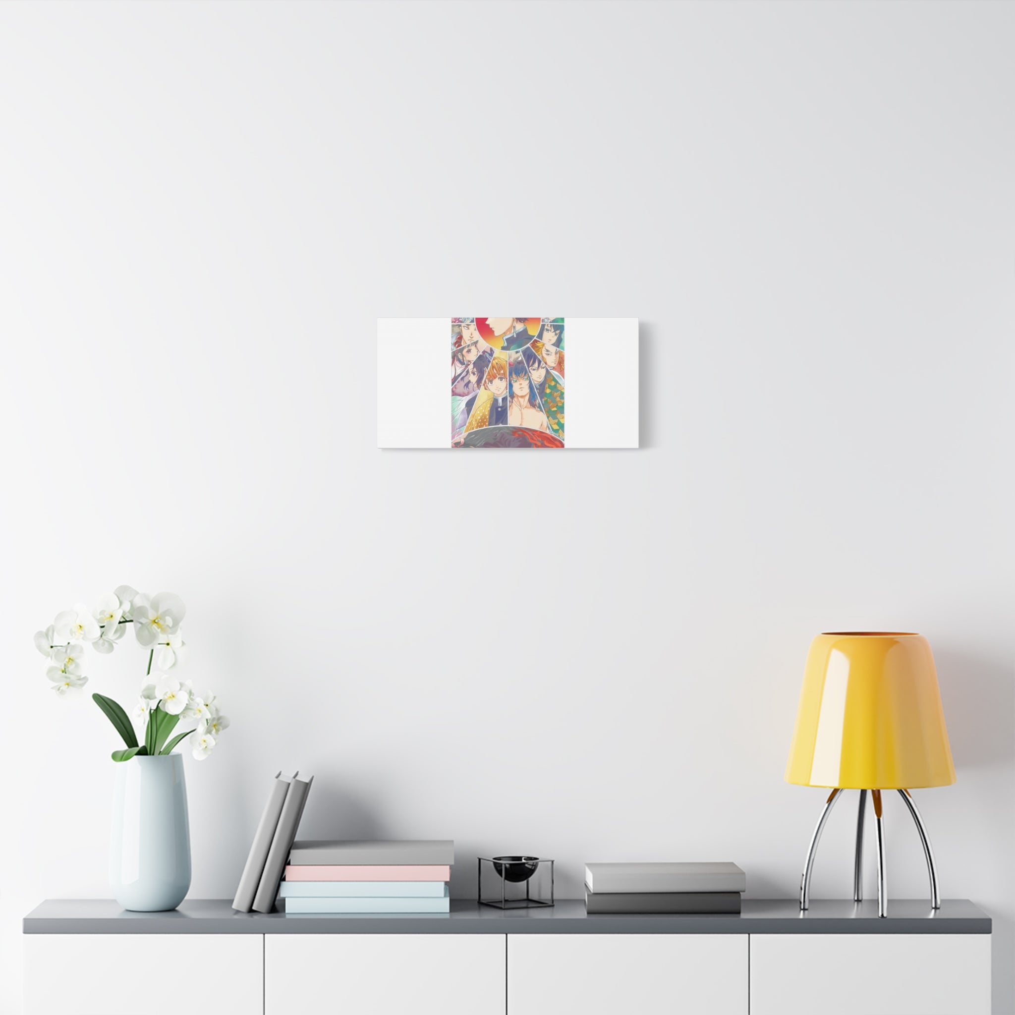 Anime Character Collage Matte Canvas Print - Stretched Wall Art