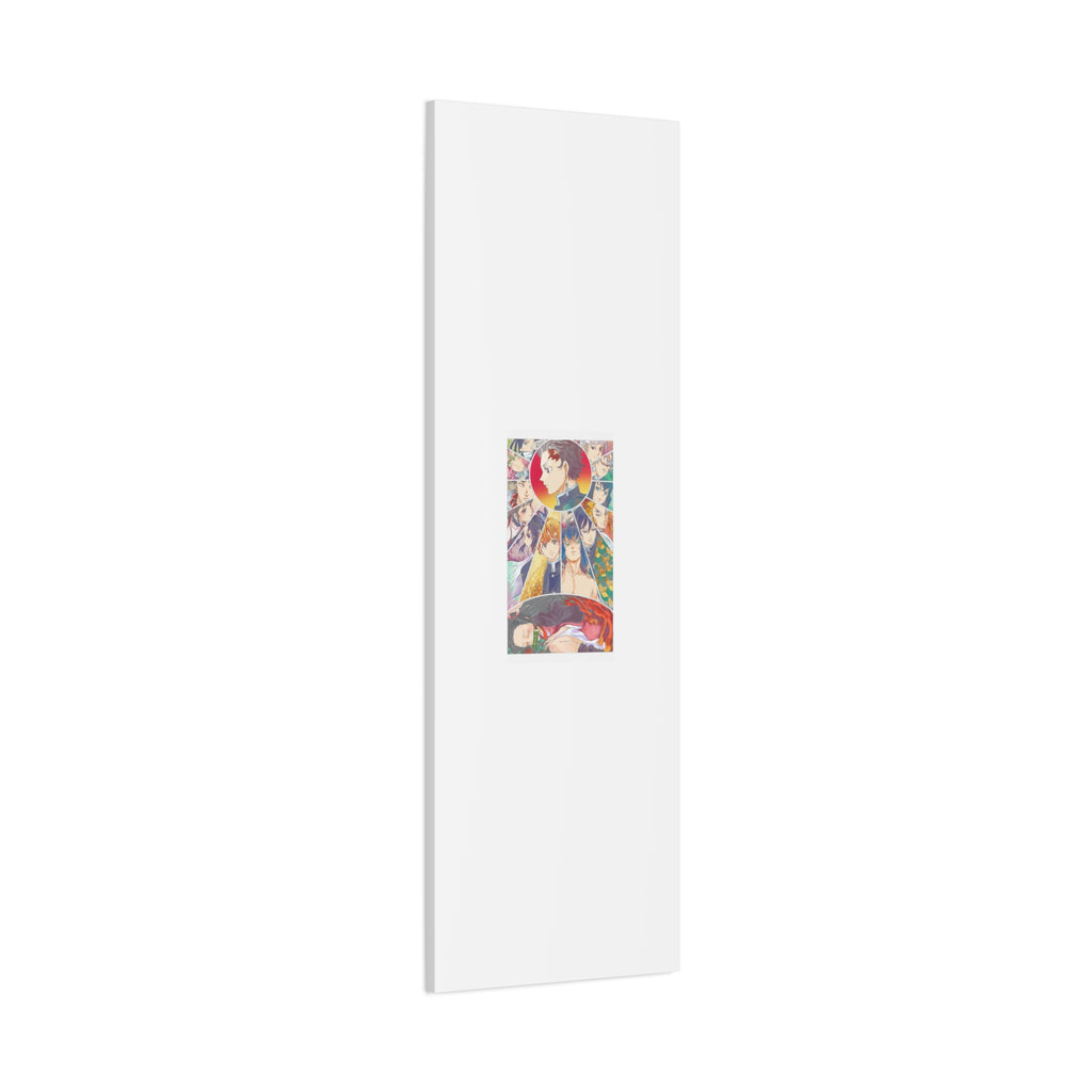 Anime Character Collage Matte Canvas Print - Stretched Wall Art