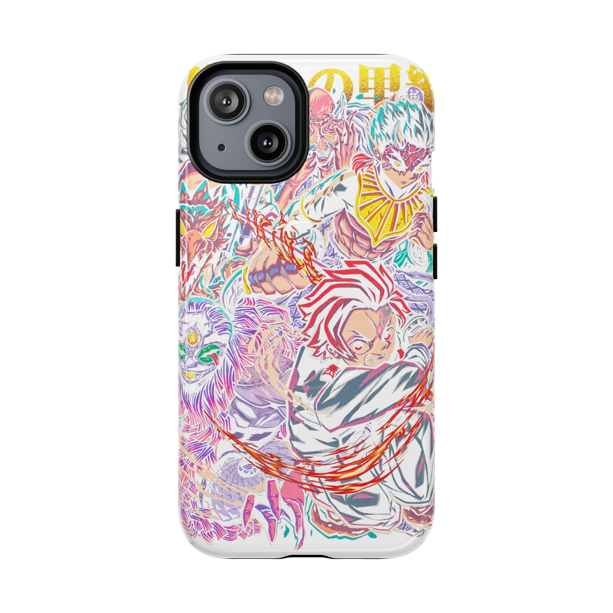 Anime Battle Phone Case — Colorful Demon Slayer Collage Magnetic Case