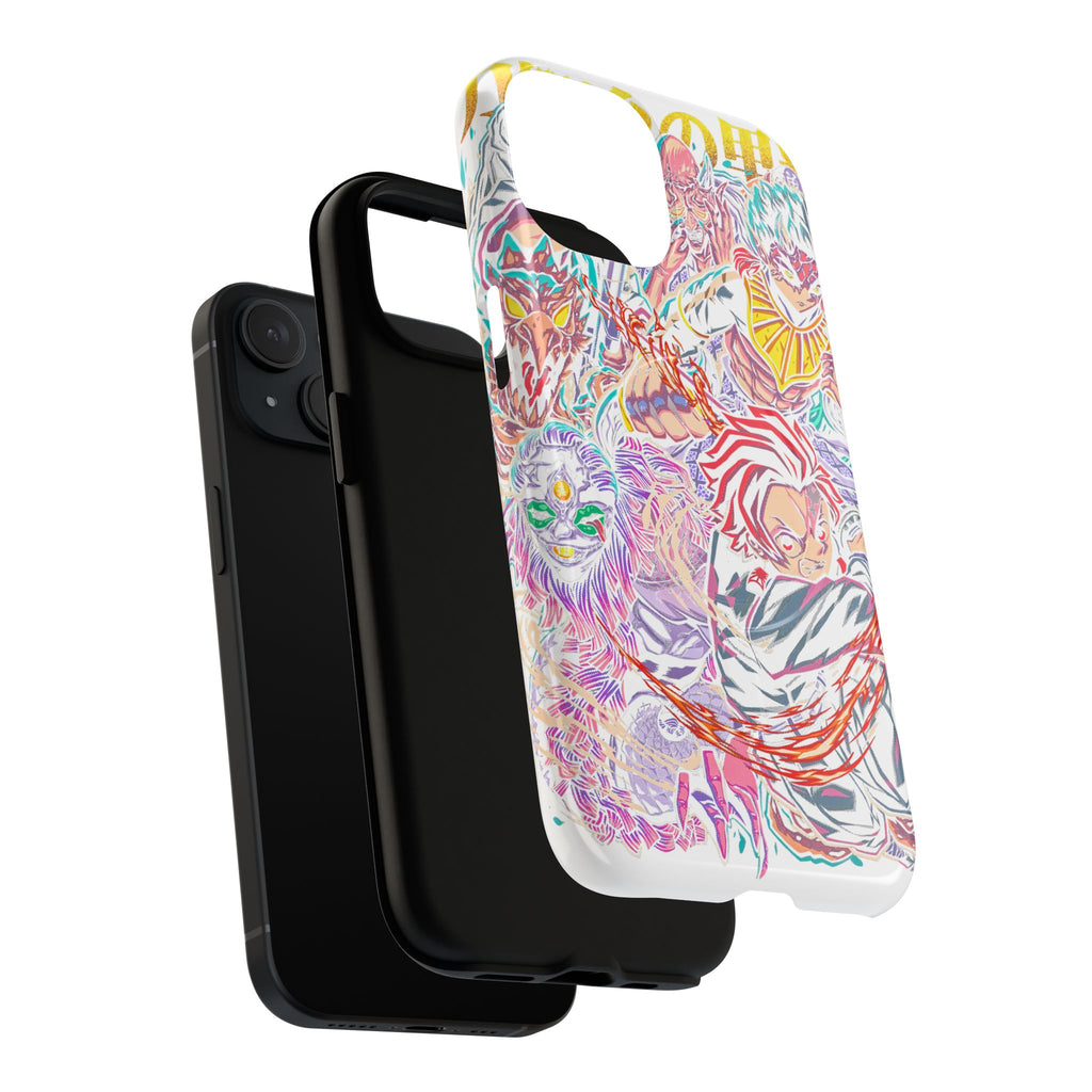 Anime Battle Phone Case — Colorful Demon Slayer Collage Magnetic Case