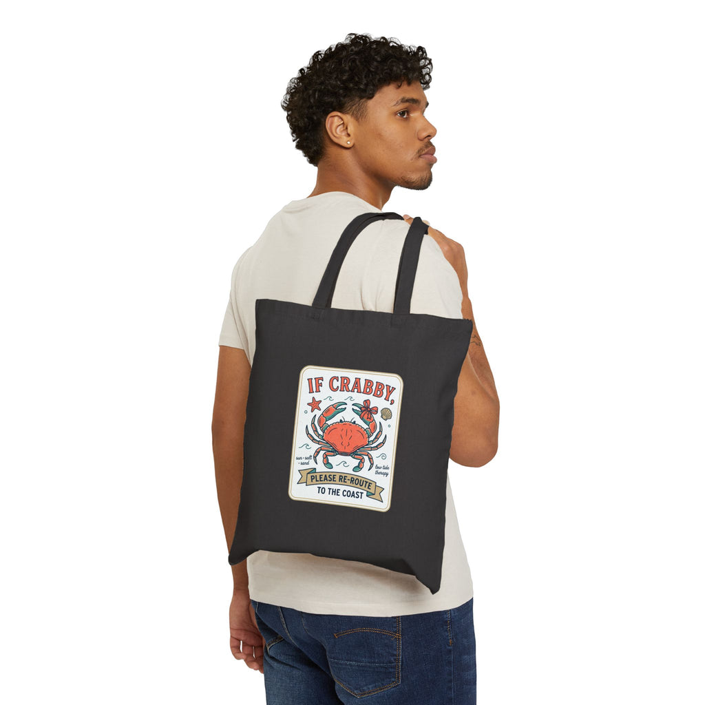 If Crabby Coastal Crab Tote | Cute Sarcastic Summer Beach Humor