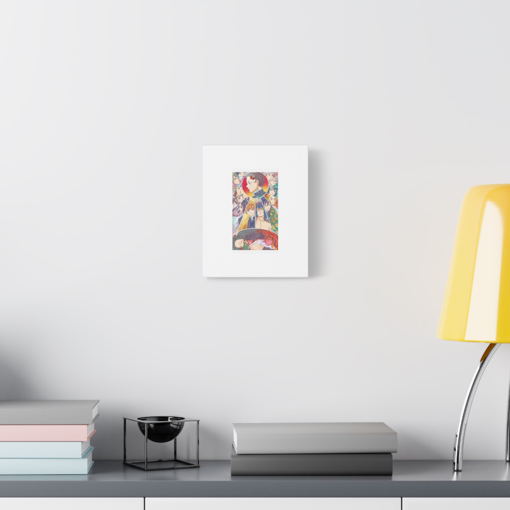 Anime Character Collage Matte Canvas Print - Stretched Wall Art