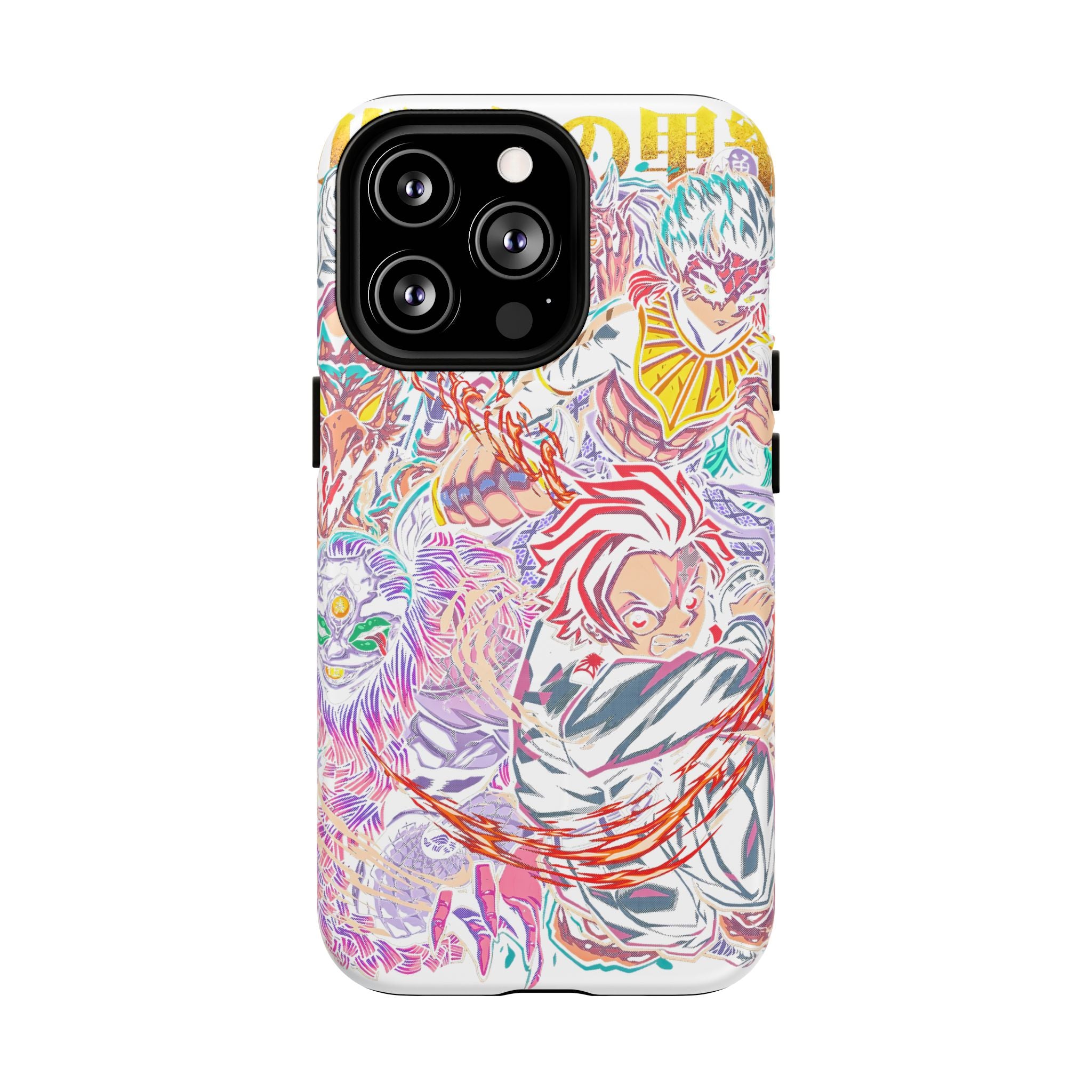Anime Battle Phone Case — Colorful Demon Slayer Collage Magnetic Case