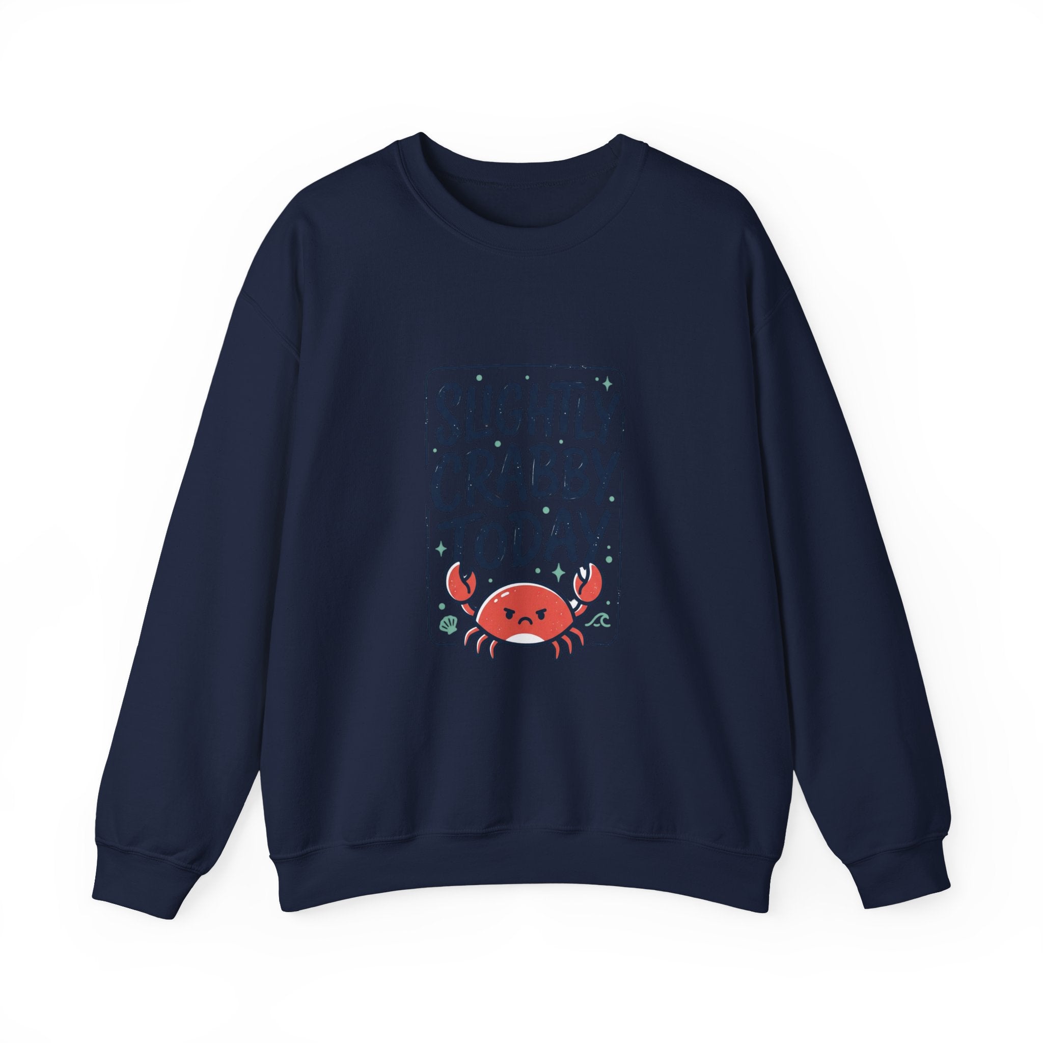 Slightly Crabby Today Sweatshirt | Crab Mood, Coastal Sarcasm