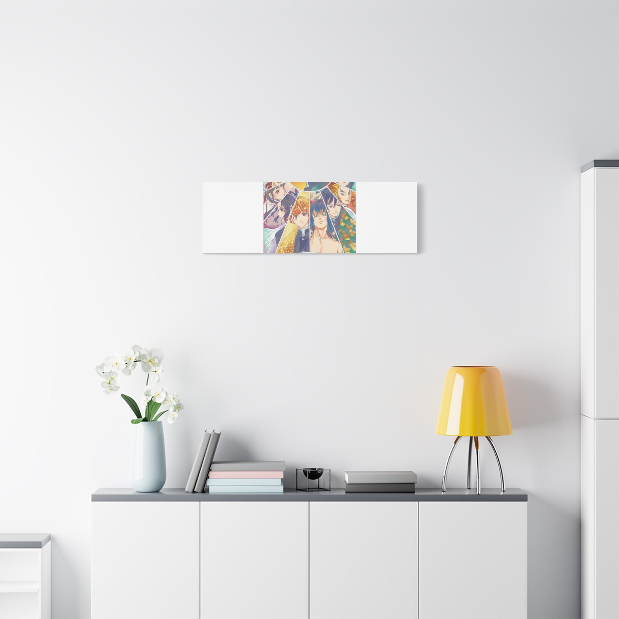 Anime Character Collage Matte Canvas Print - Stretched Wall Art