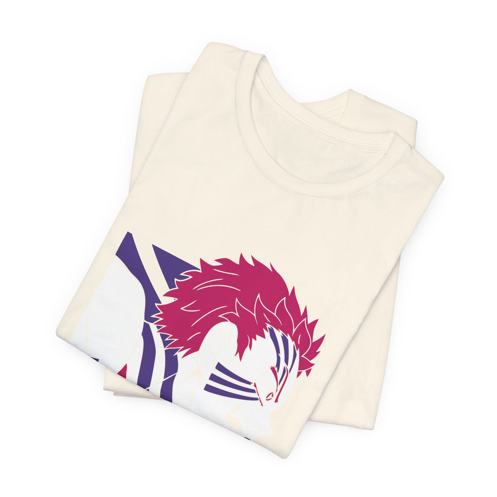 Anime Tiger Face T‑Shirt — Stylized Red & Purple Graphic Tee
