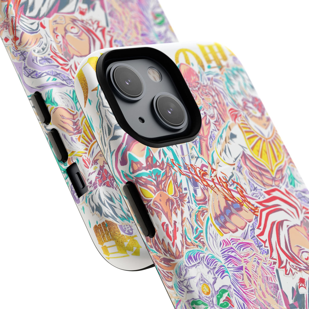 Anime Battle Phone Case — Colorful Demon Slayer Collage Magnetic Case