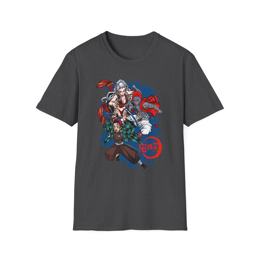Anime Crew Graphic T-Shirt — Samurai & Fighters Illustration