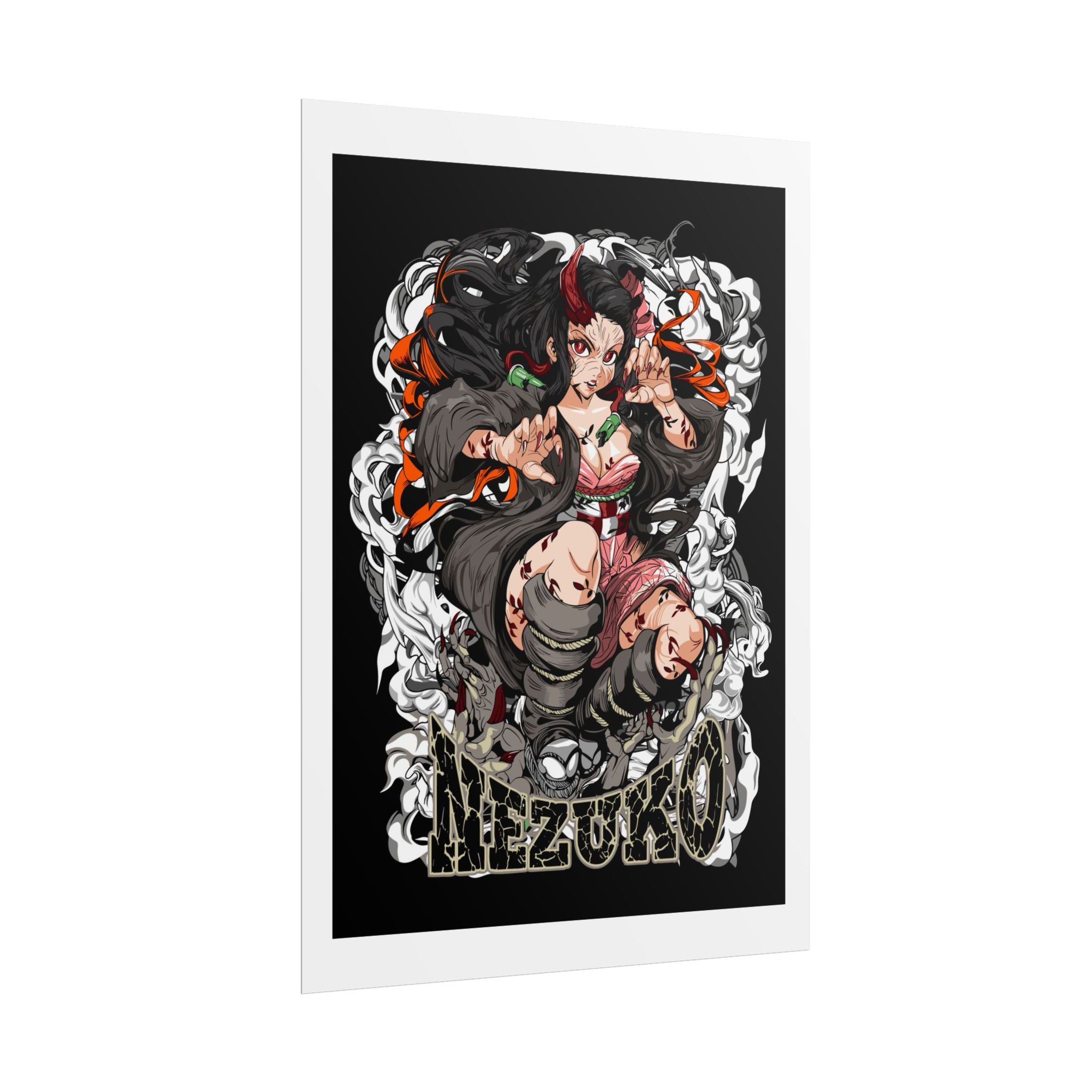 Nezuko Demon Girl Anime Poster — Rolled Collectible Wall Art