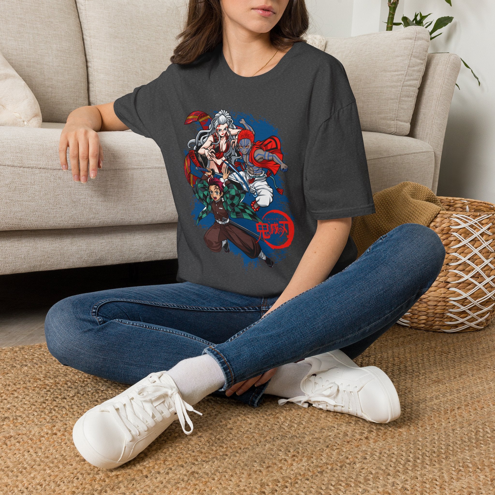 Anime Crew Graphic T-Shirt — Samurai & Fighters Illustration