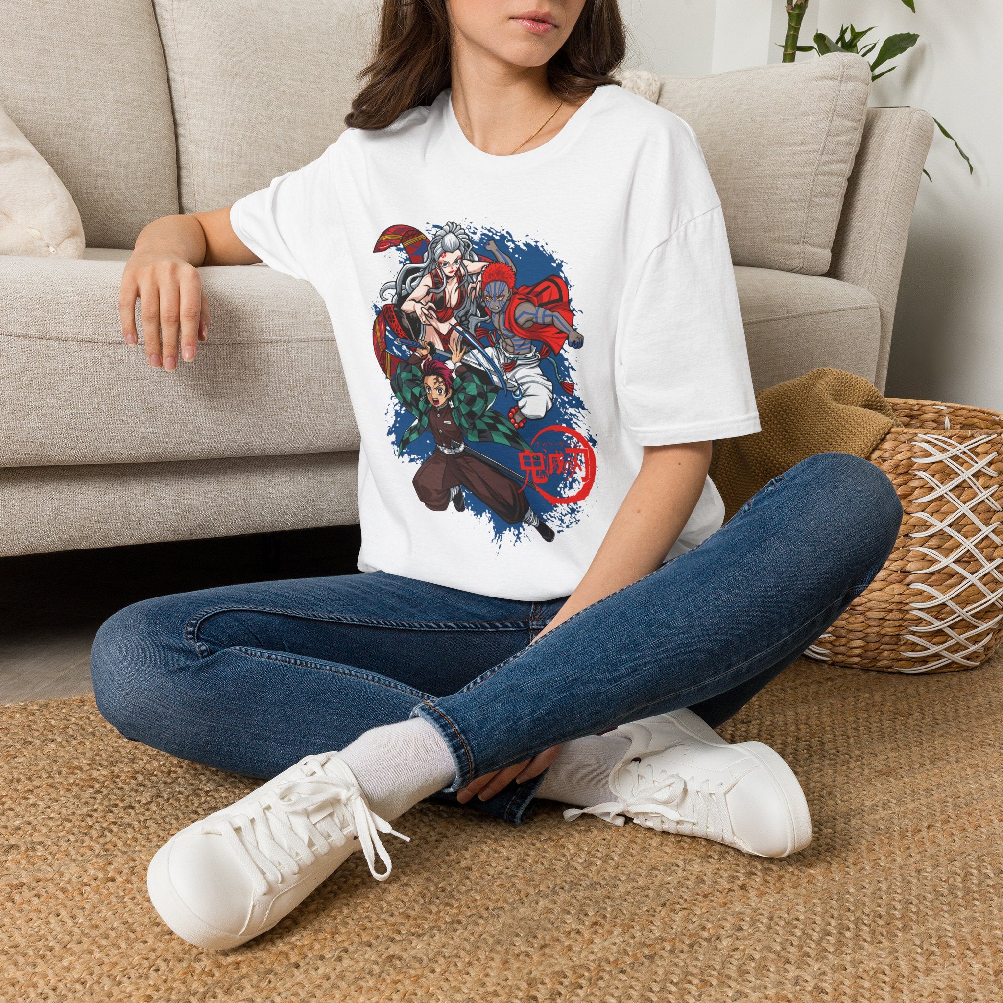 Anime Crew Graphic T-Shirt — Samurai & Fighters Illustration