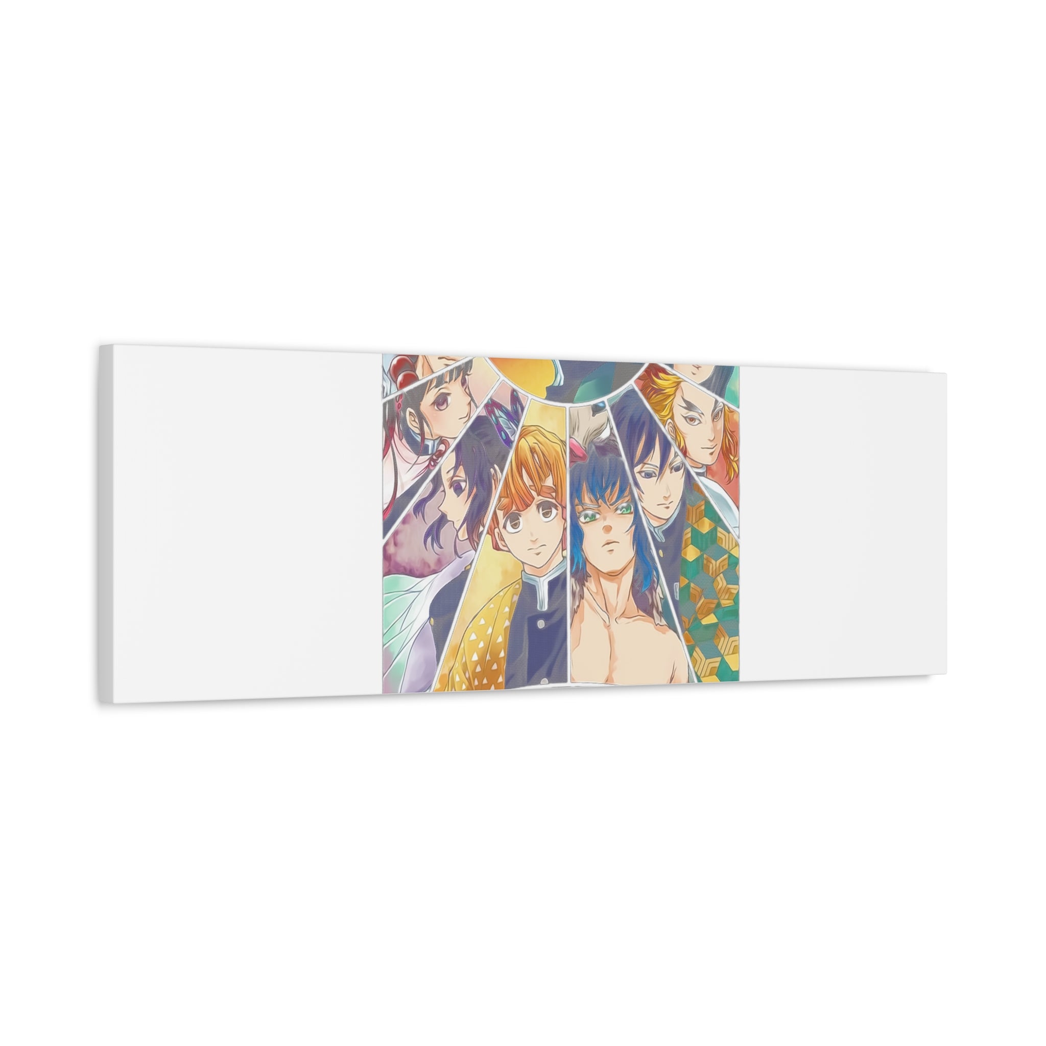 Anime Character Collage Matte Canvas Print - Stretched Wall Art
