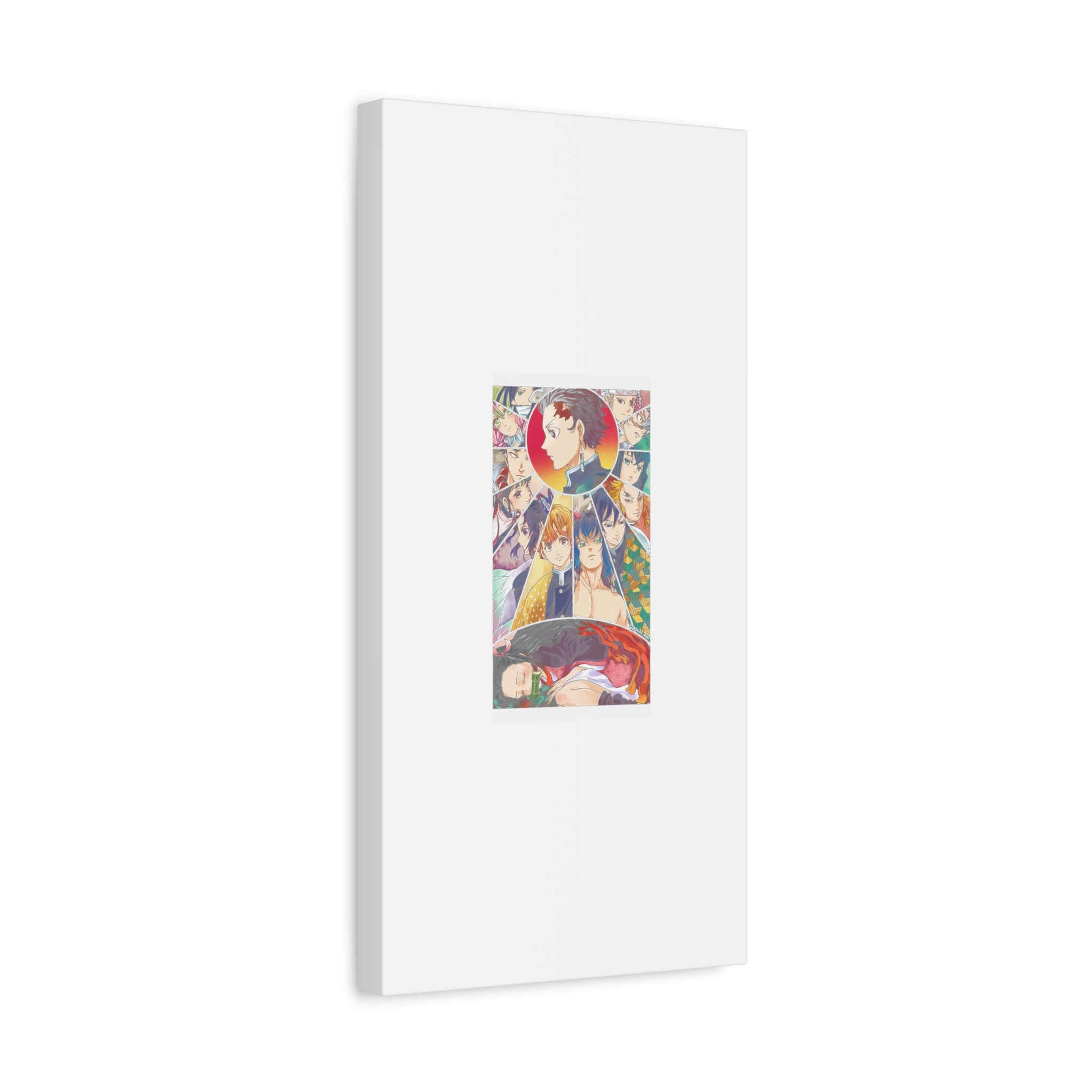 Anime Character Collage Matte Canvas Print - Stretched Wall Art