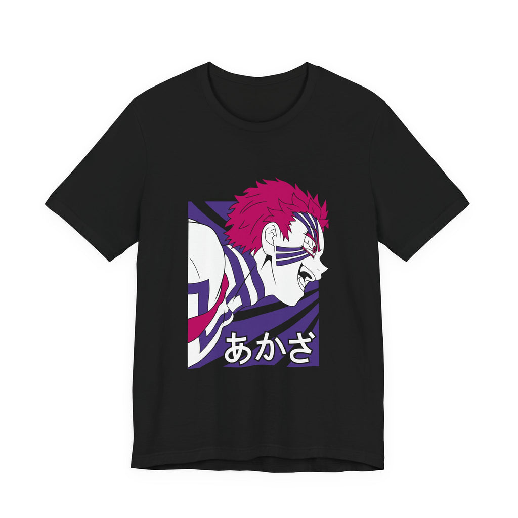 Anime Tiger Face T‑Shirt — Stylized Red & Purple Graphic Tee