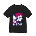 Anime Tiger Face T‑Shirt — Stylized Red & Purple Graphic Tee