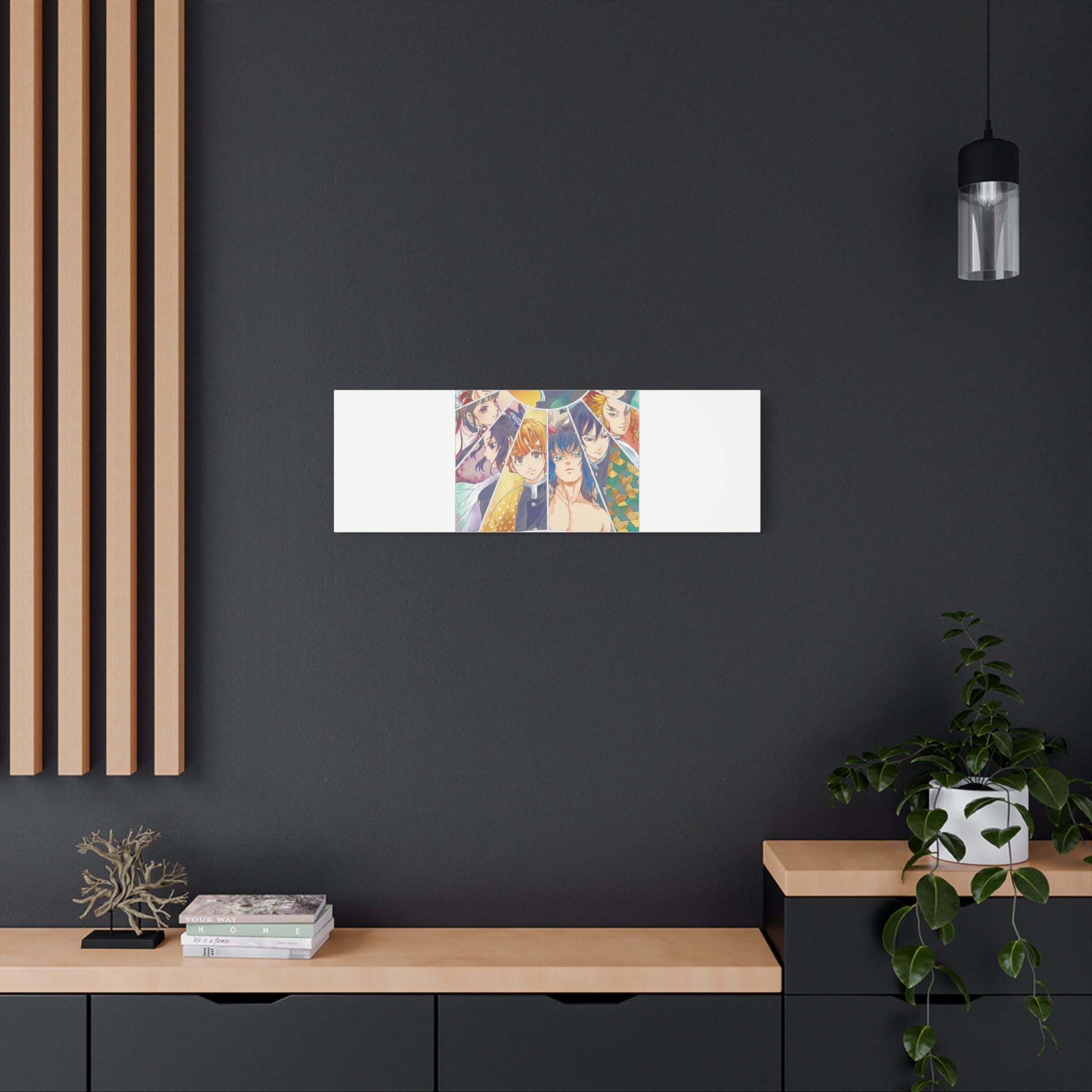 Anime Character Collage Matte Canvas Print - Stretched Wall Art