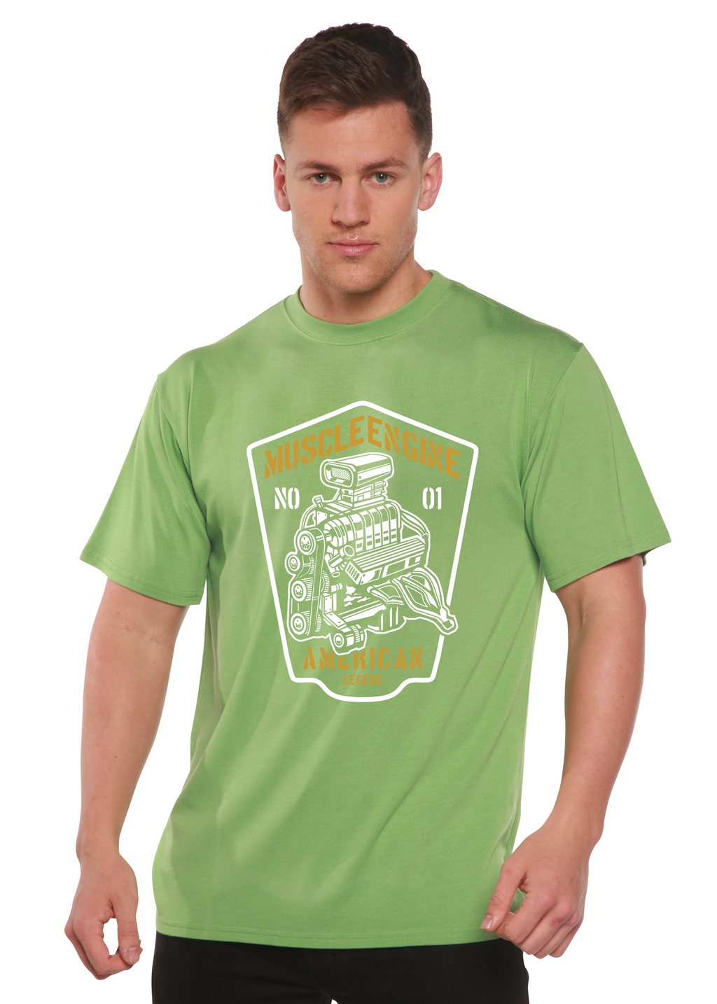 Muscle Engine Spun Bamboo® Men's Bamboo Viscose/Organic Cotton Short Sleeve Graphic T-Shirt