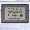 St Patricks Day Decor Personalized Custom Doormat