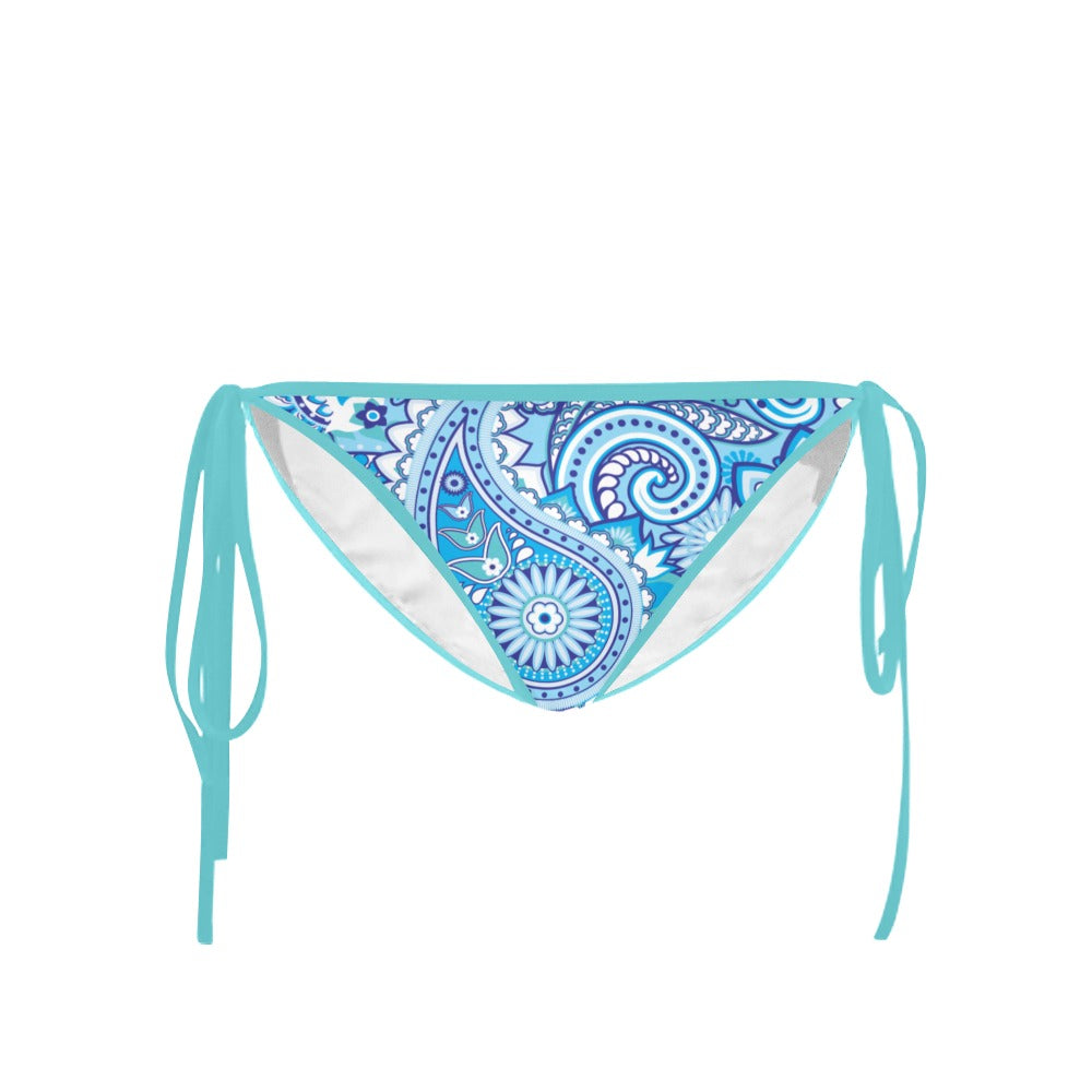 Paisley Retro Bikini Top & Bottoms