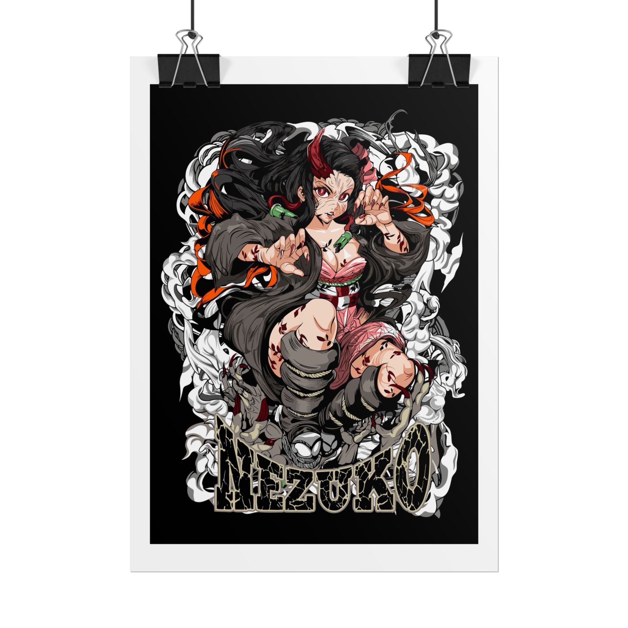 Nezuko Demon Girl Anime Poster — Rolled Collectible Wall Art