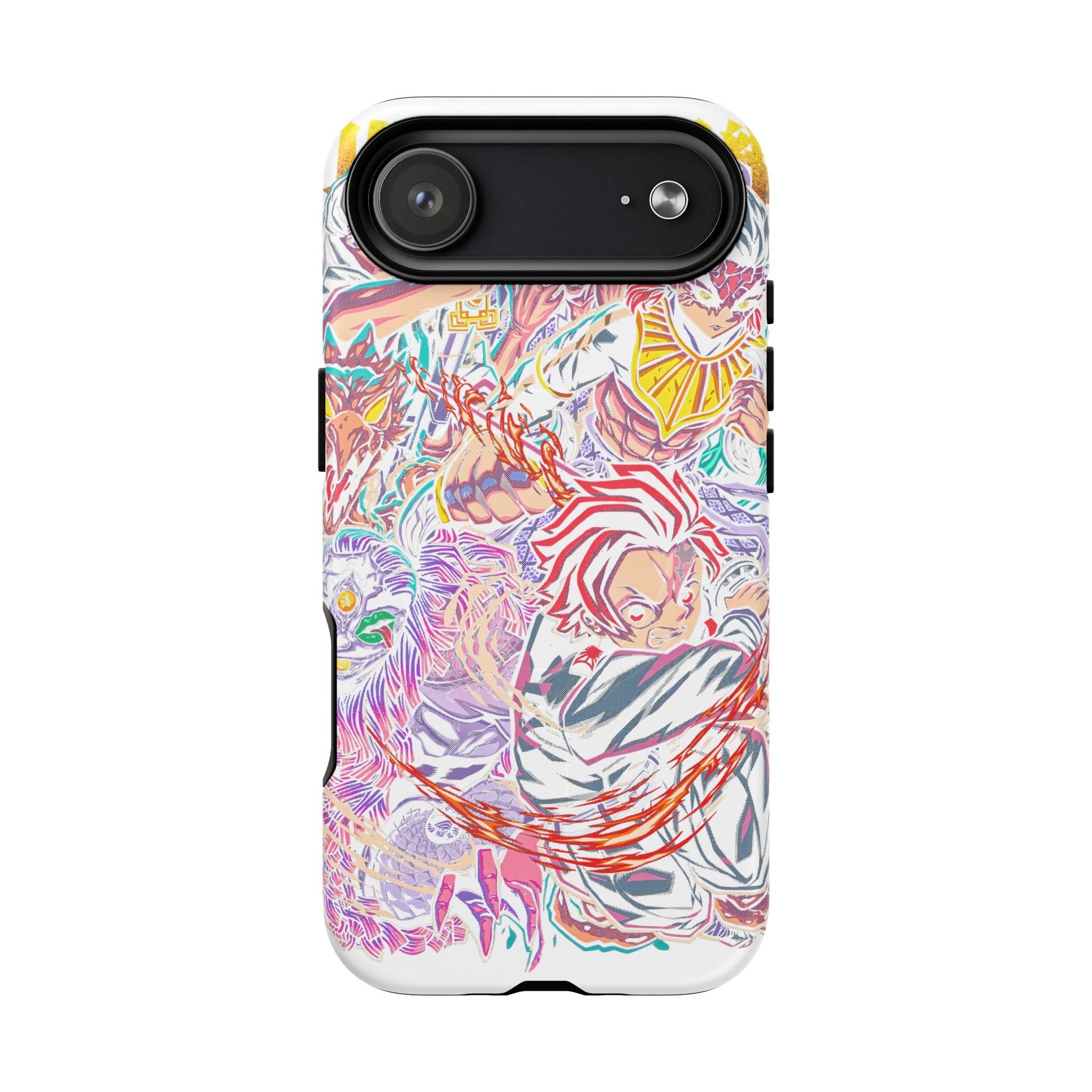 Anime Battle Phone Case — Colorful Demon Slayer Collage Magnetic Case