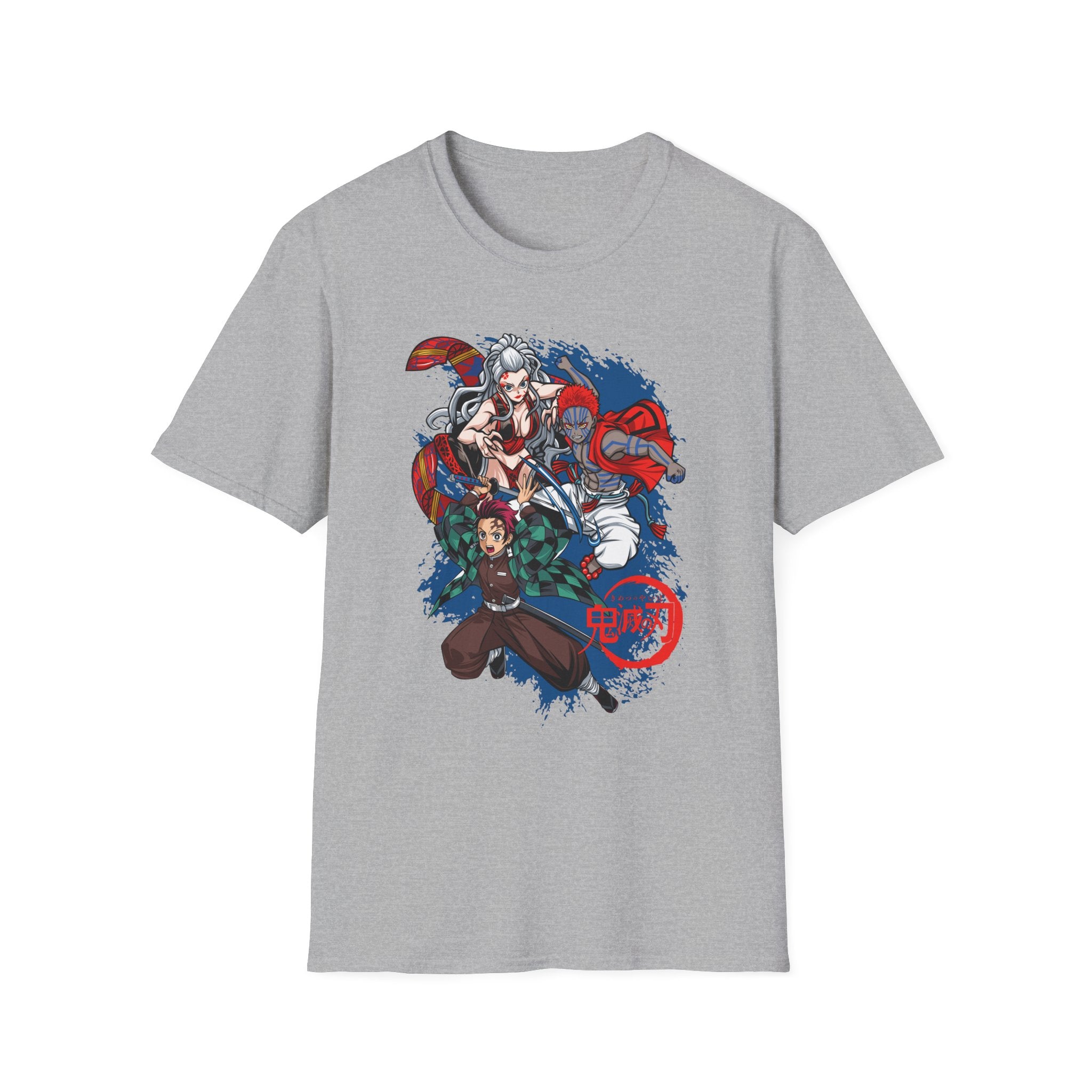 Anime Crew Graphic T-Shirt — Samurai & Fighters Illustration