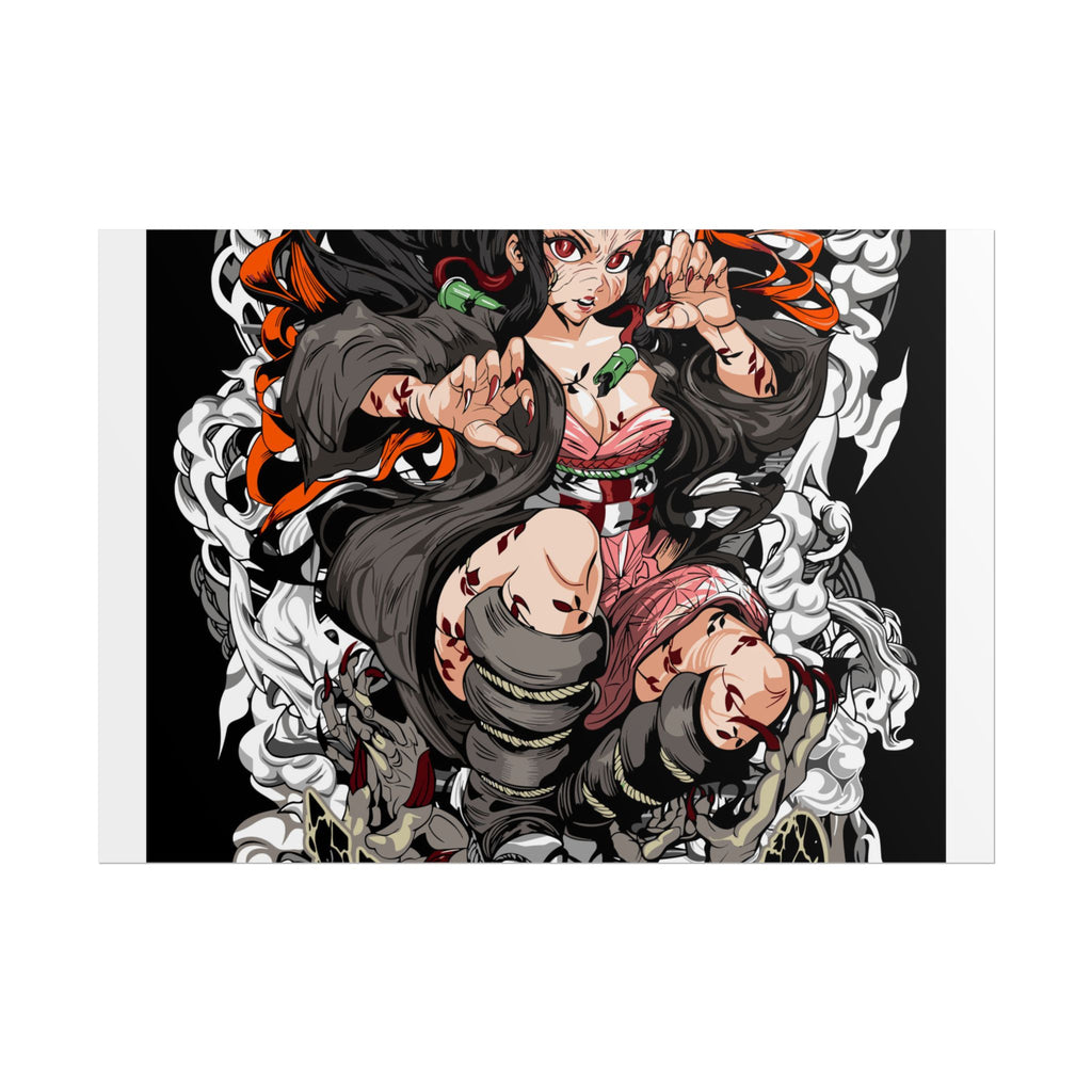 Nezuko Demon Girl Anime Poster — Rolled Collectible Wall Art