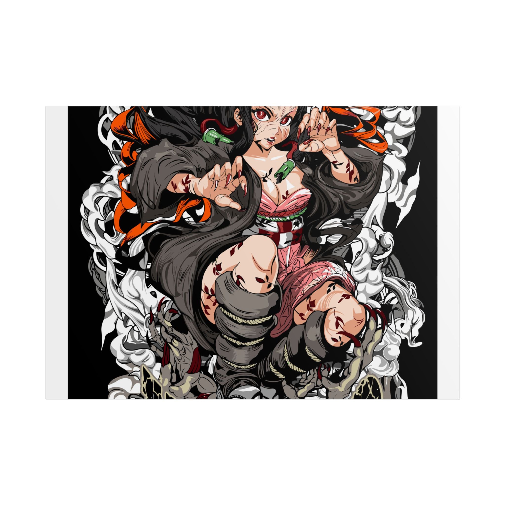 Nezuko Demon Girl Anime Poster — Rolled Collectible Wall Art