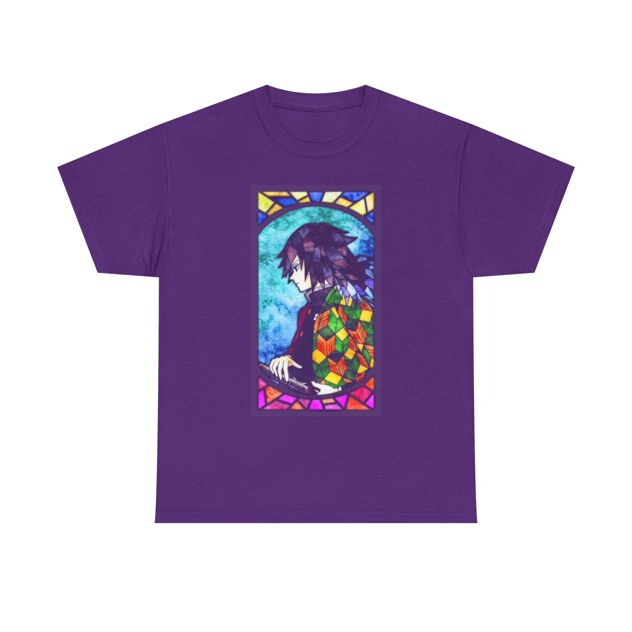 Stained Glass Owl T-Shirt — Colorful Mosaic Bird Graphic Tee