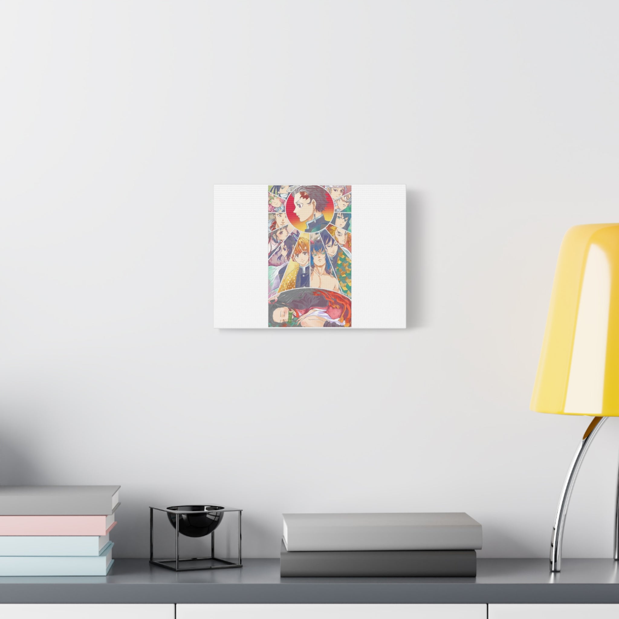 Anime Character Collage Matte Canvas Print - Stretched Wall Art
