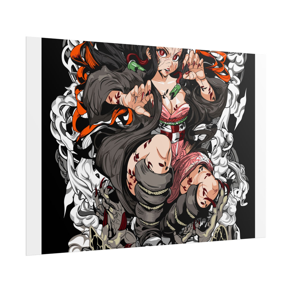 Nezuko Demon Girl Anime Poster — Rolled Collectible Wall Art
