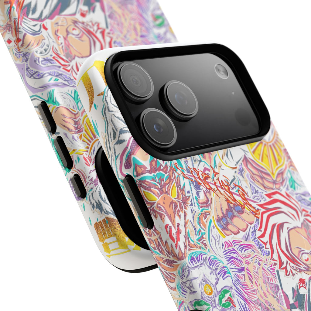 Anime Battle Phone Case — Colorful Demon Slayer Collage Magnetic Case