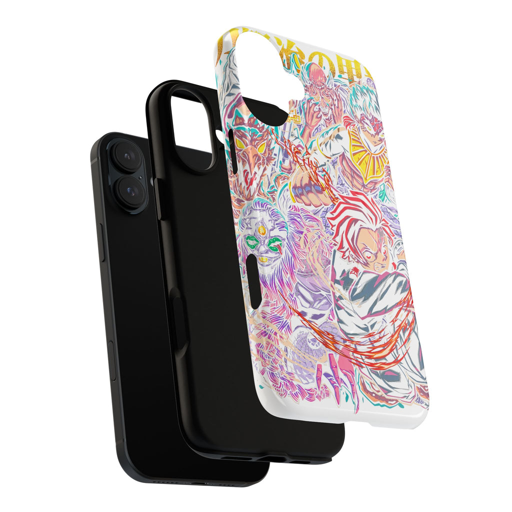 Anime Battle Phone Case — Colorful Demon Slayer Collage Magnetic Case