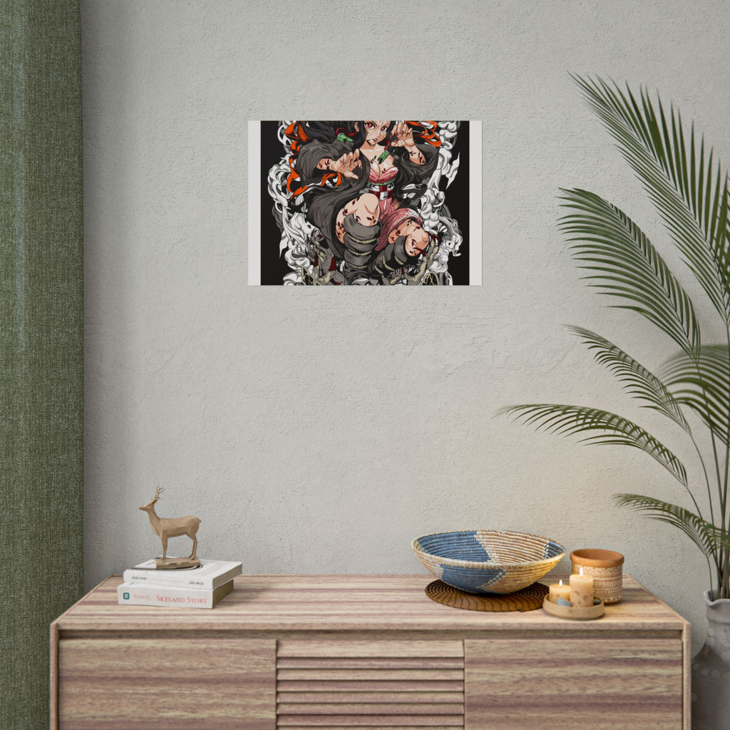 Nezuko Demon Girl Anime Poster — Rolled Collectible Wall Art