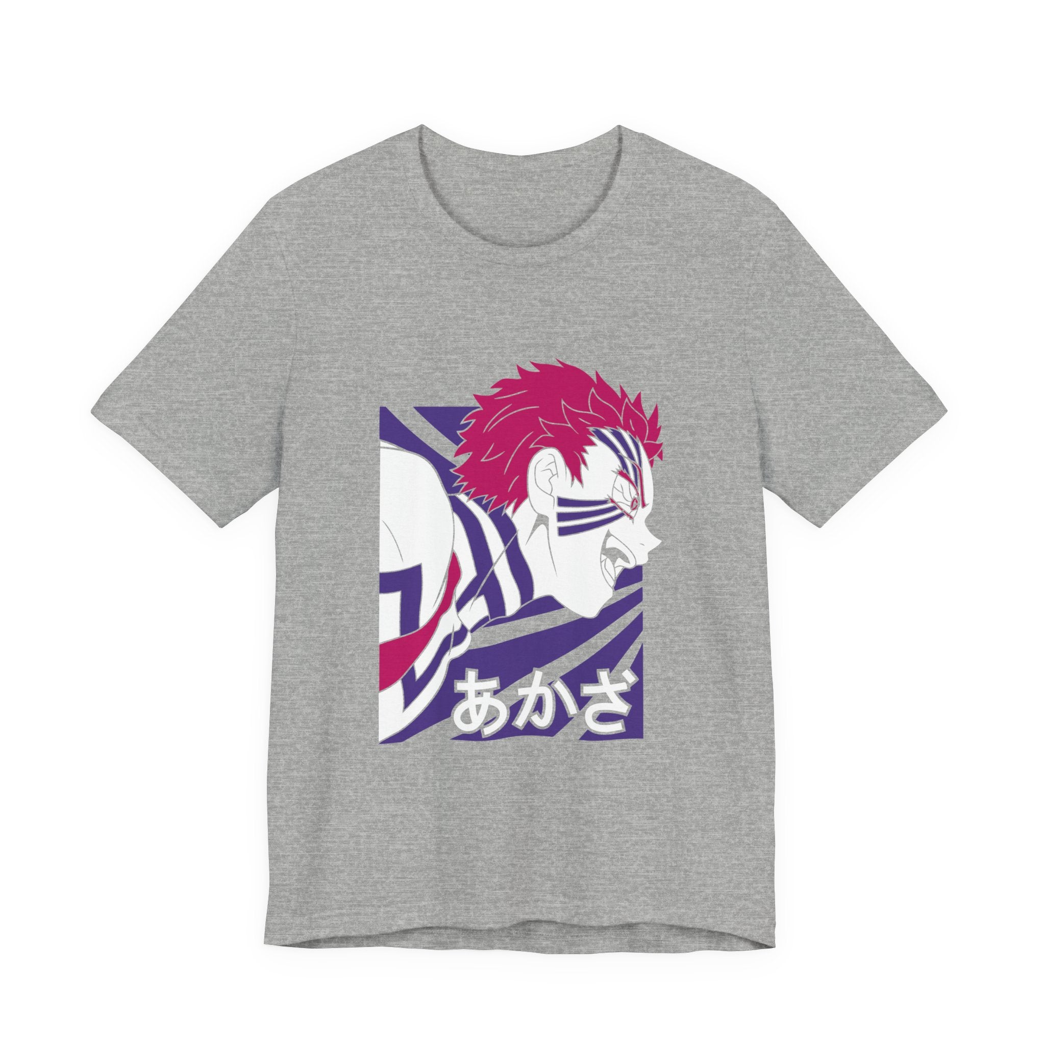 Anime Tiger Face T‑Shirt — Stylized Red & Purple Graphic Tee